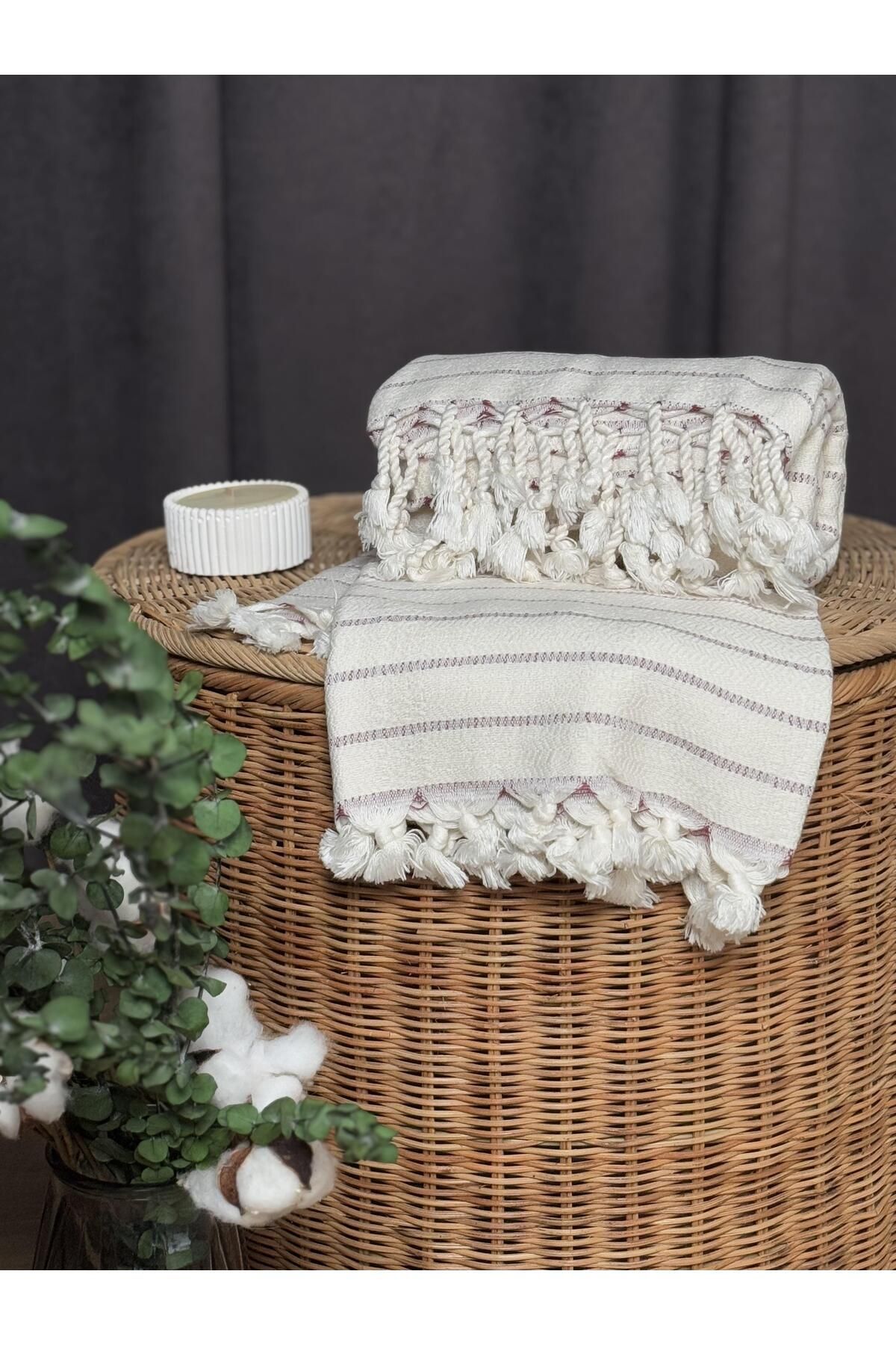 Home Peştemal Takımı %50 Bambu %50 Pamuk Bordo