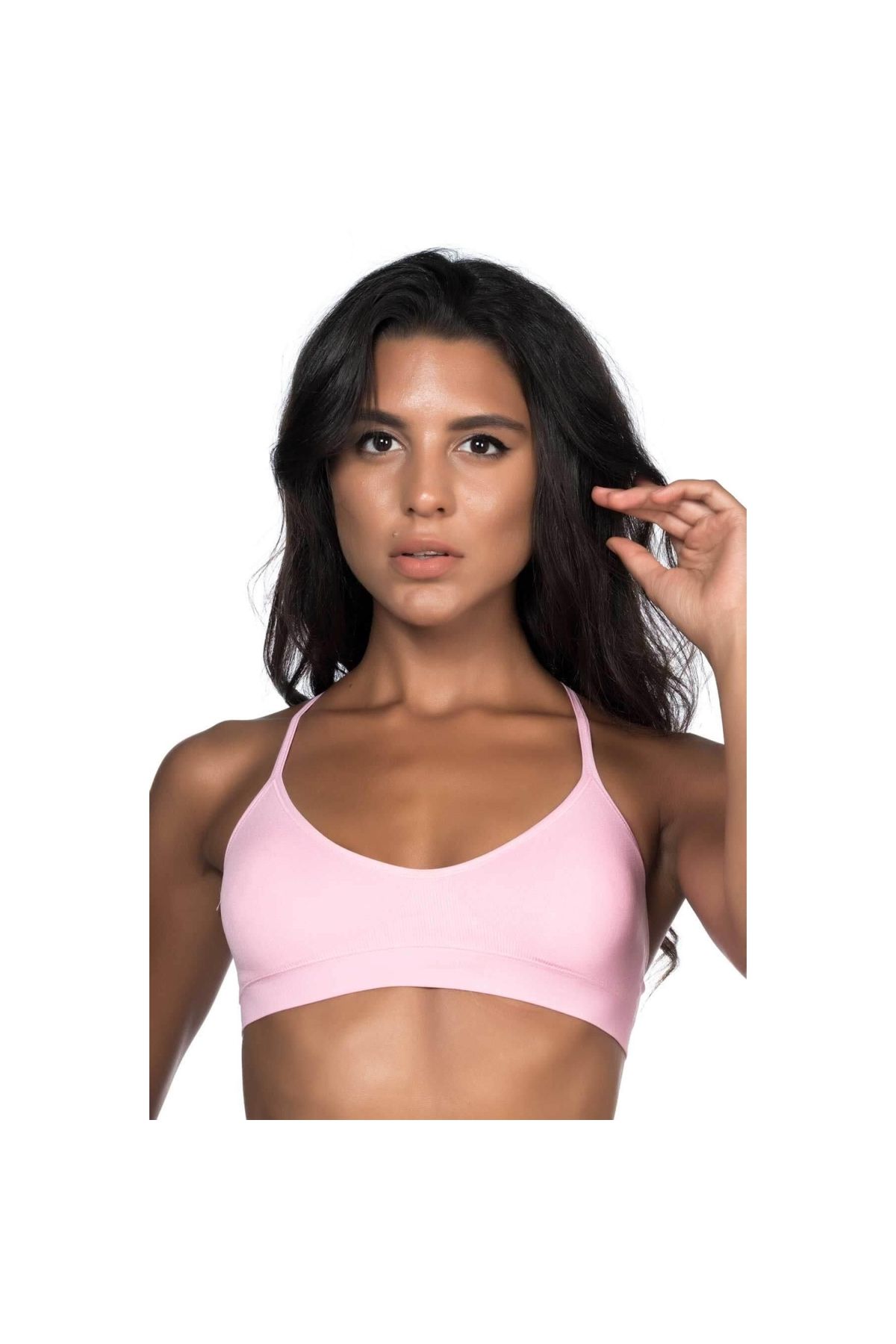 Marsilyan MODLİVE PEMBE MI Emay 4020 Pedli İnce Askılı Büstiyer
