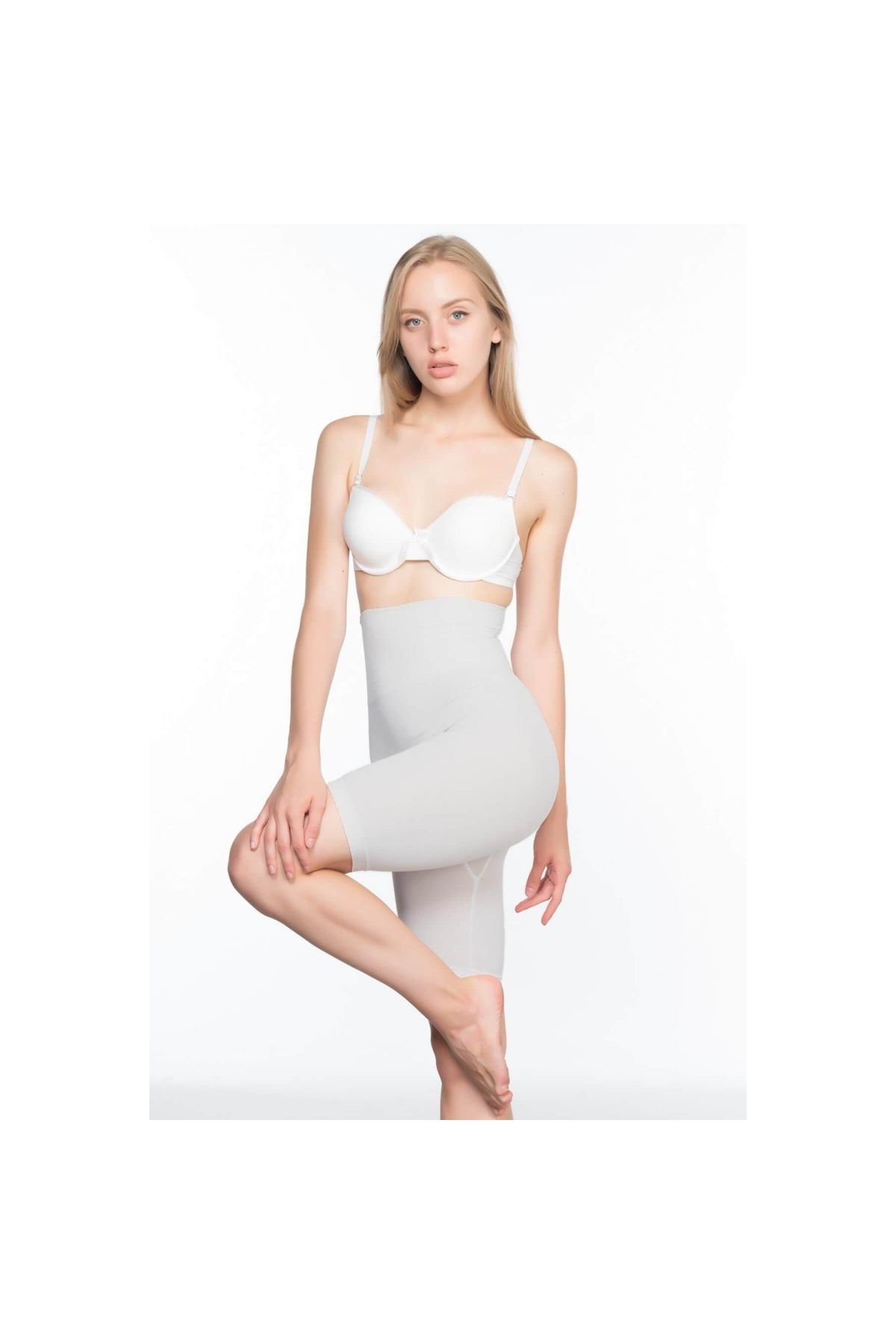 Marsilyan MODLİVE EKRU MI Emay 3200 Pantolon Altı Soft Double Boxer Korse