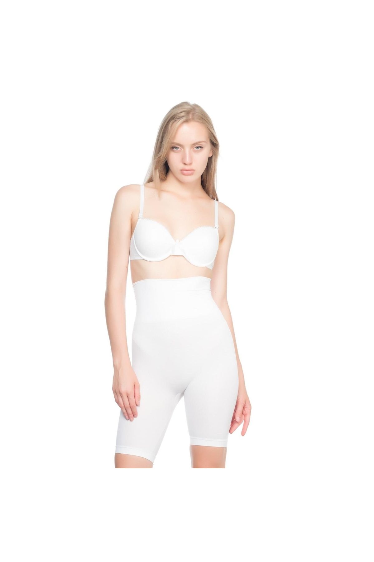Marsilyan MODLİVE BEYAZ MI Emay 3200 Pantolon Altı Soft Double Boxer Korse
