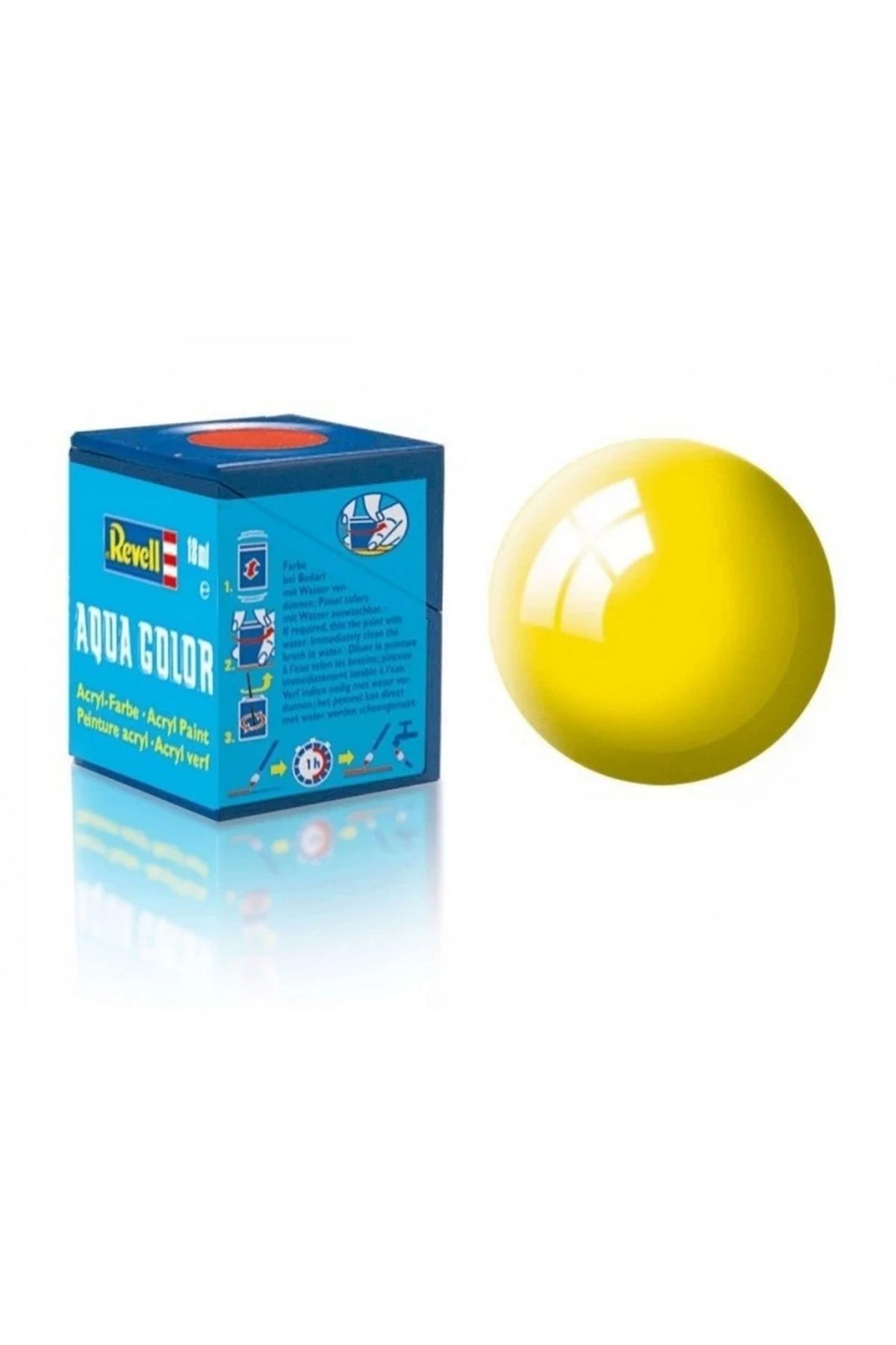 FTT SHOPPING MARKET NessiWorld Aqua Color Yellow - Gloss Boya- 18 ml