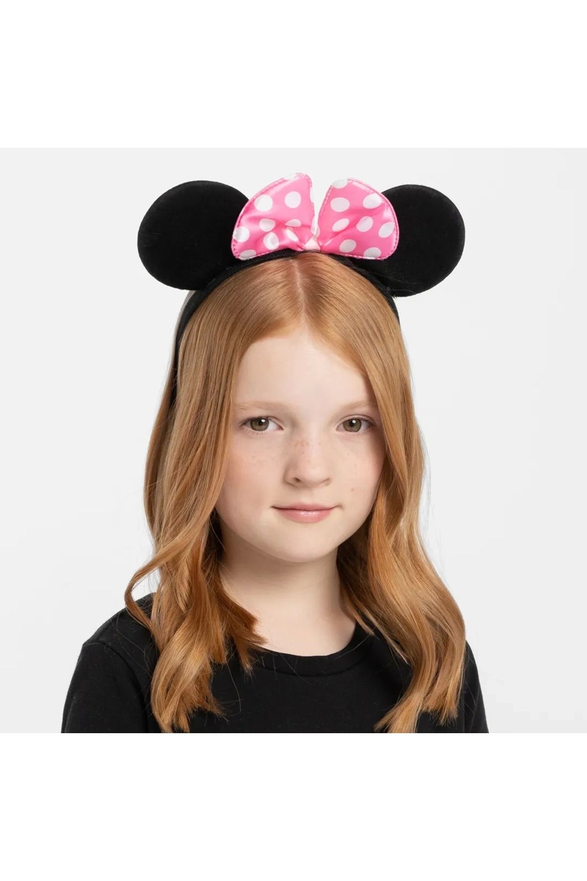 STOREMAX Pembe Fiyonklu Minnie Mouse Tacı Mini Kulak (5047)