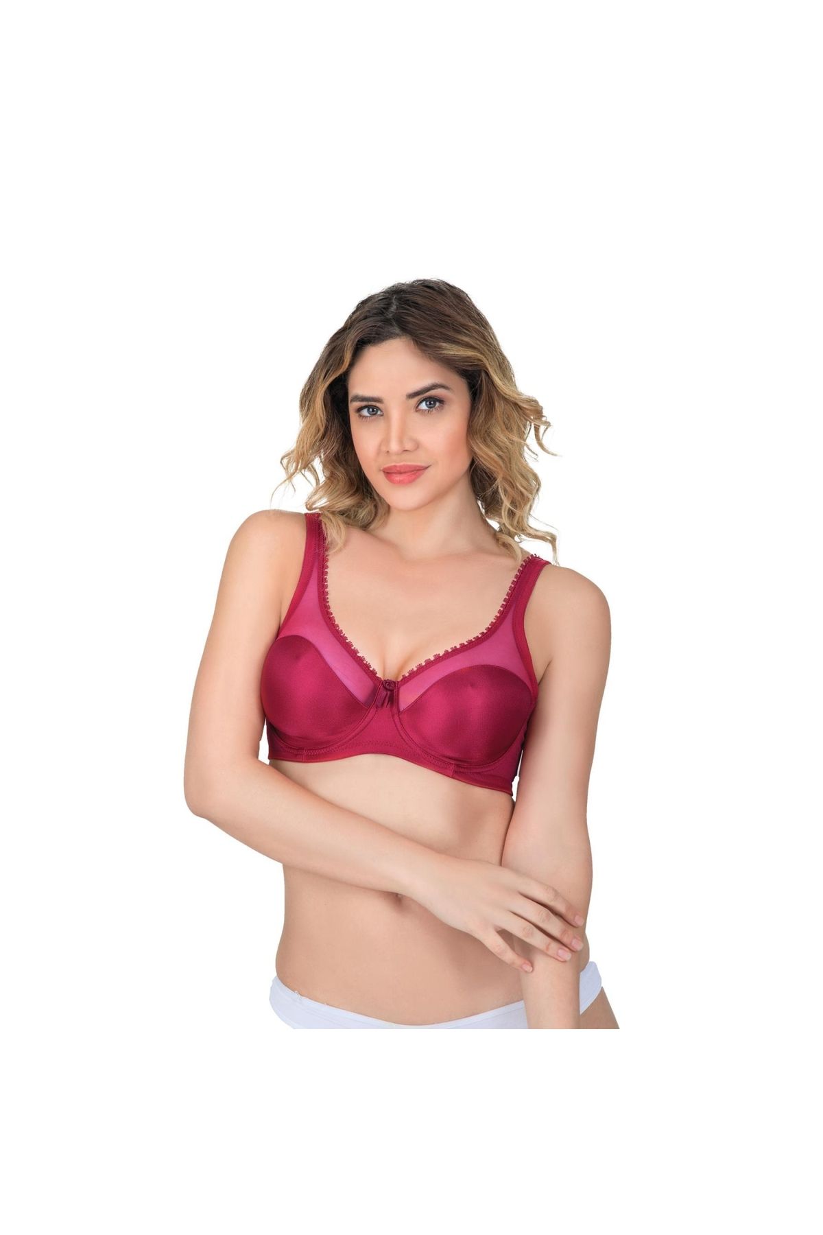 Marsilyan MODLİVE BORDO MI Emay 169 B Basic Balenli Toparlayıcı Sütyen