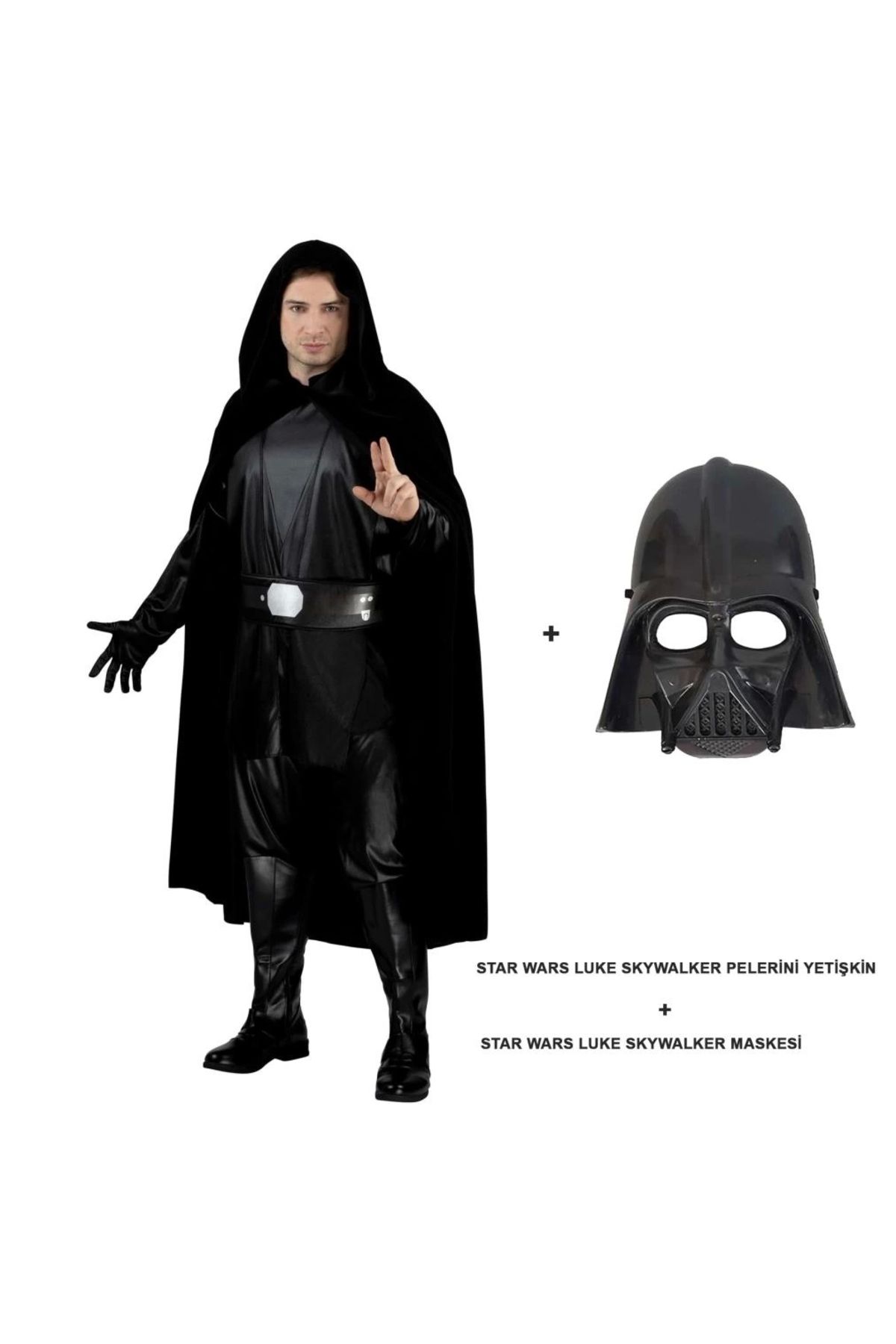 FTT SHOPPING MARKET Nessiworld Star Wars Luke Skywalker Pelerini Yetişkin Ve Maskesi