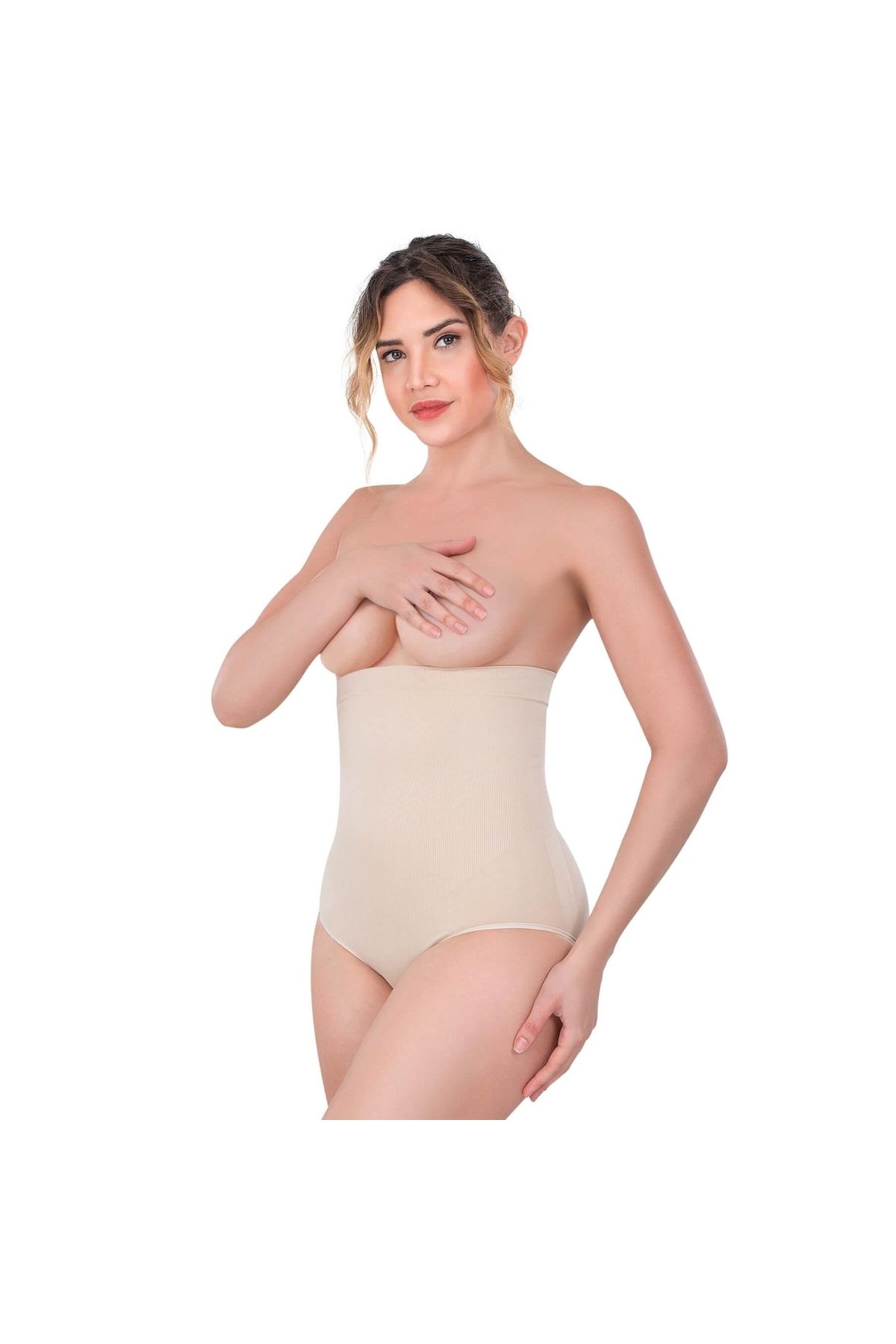 Marsilyan MODLİVE TEN MI Emay 2080 Yüksek Bel Çıtçıtlı Slip Korse