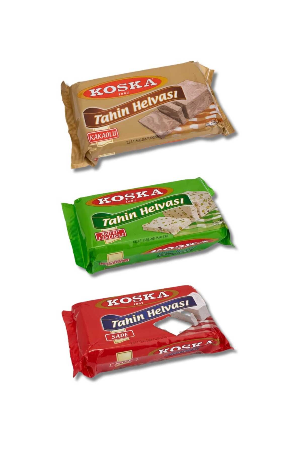 Koska SADE & KAKOLU & FISTIKLI TAHİN HELVASI 500 GR