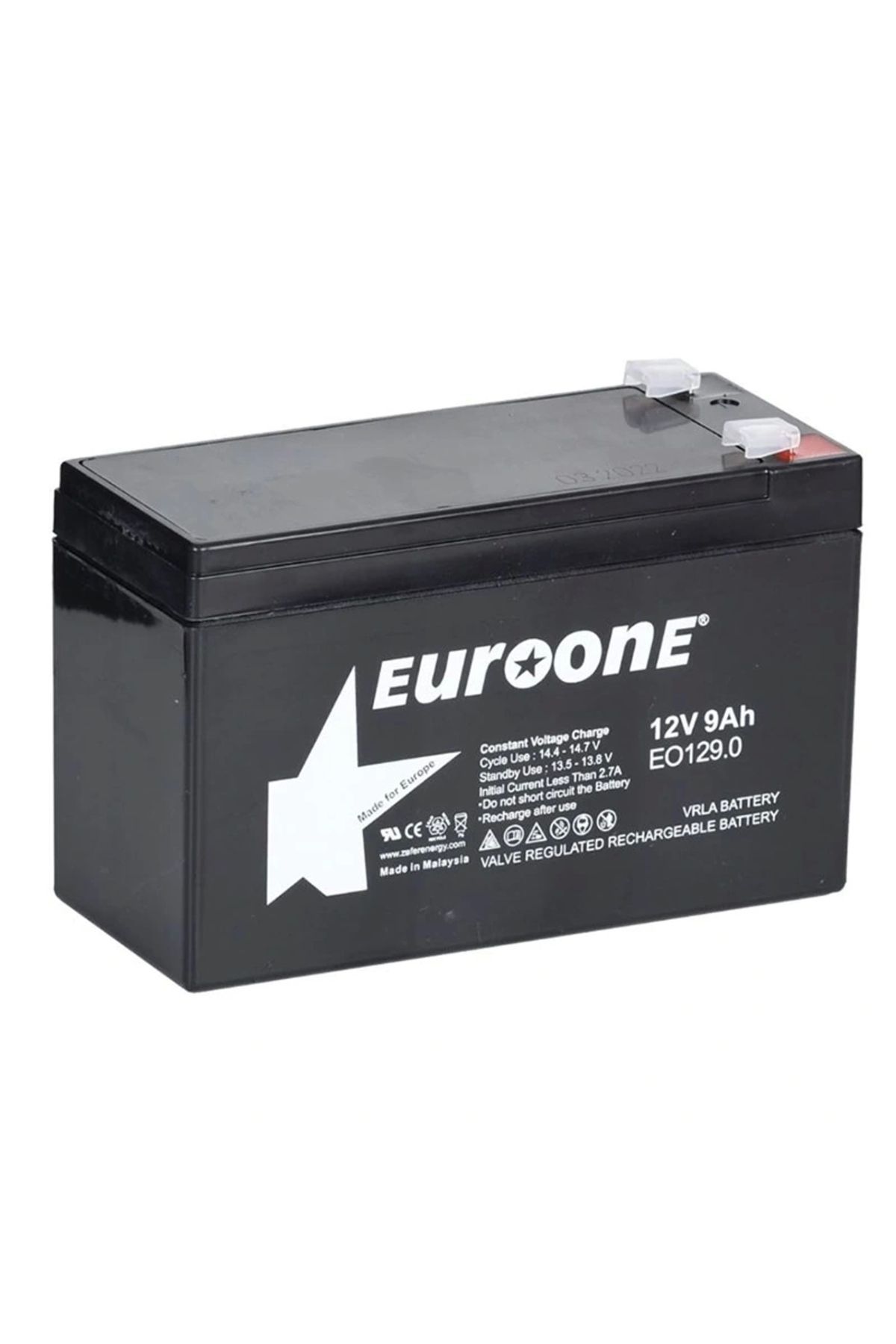 STOREMAX EUROONE EO-129.0 12 VOLT - 9 AMPER AKÜ (150 X 65 X 90 MM) (5047)