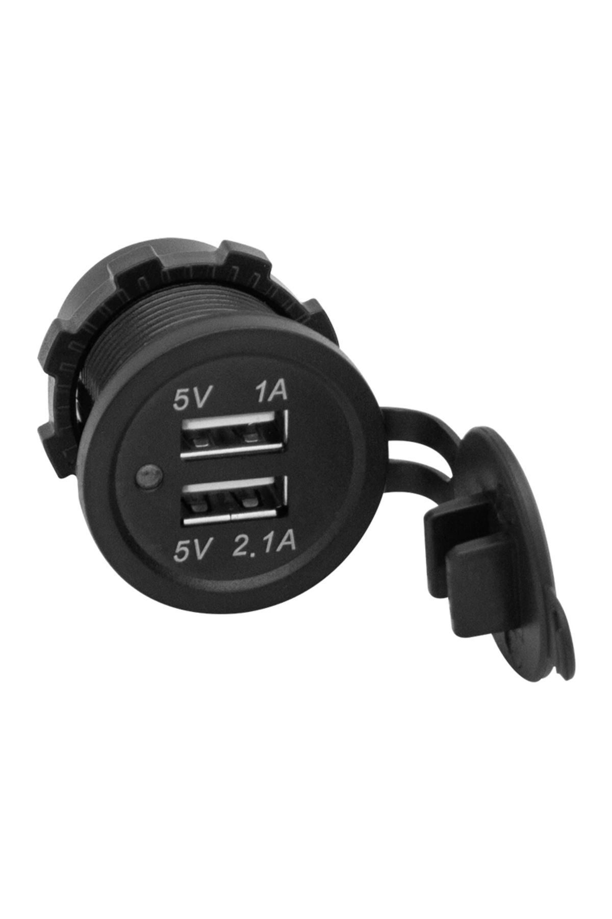 STOREMAX IC-266C PANO TİPİ USB 8-32V GİRİŞ 5V 1A / 5V 2.1A ÇIKIŞ KULAKSIZ 30MM USB (5047)