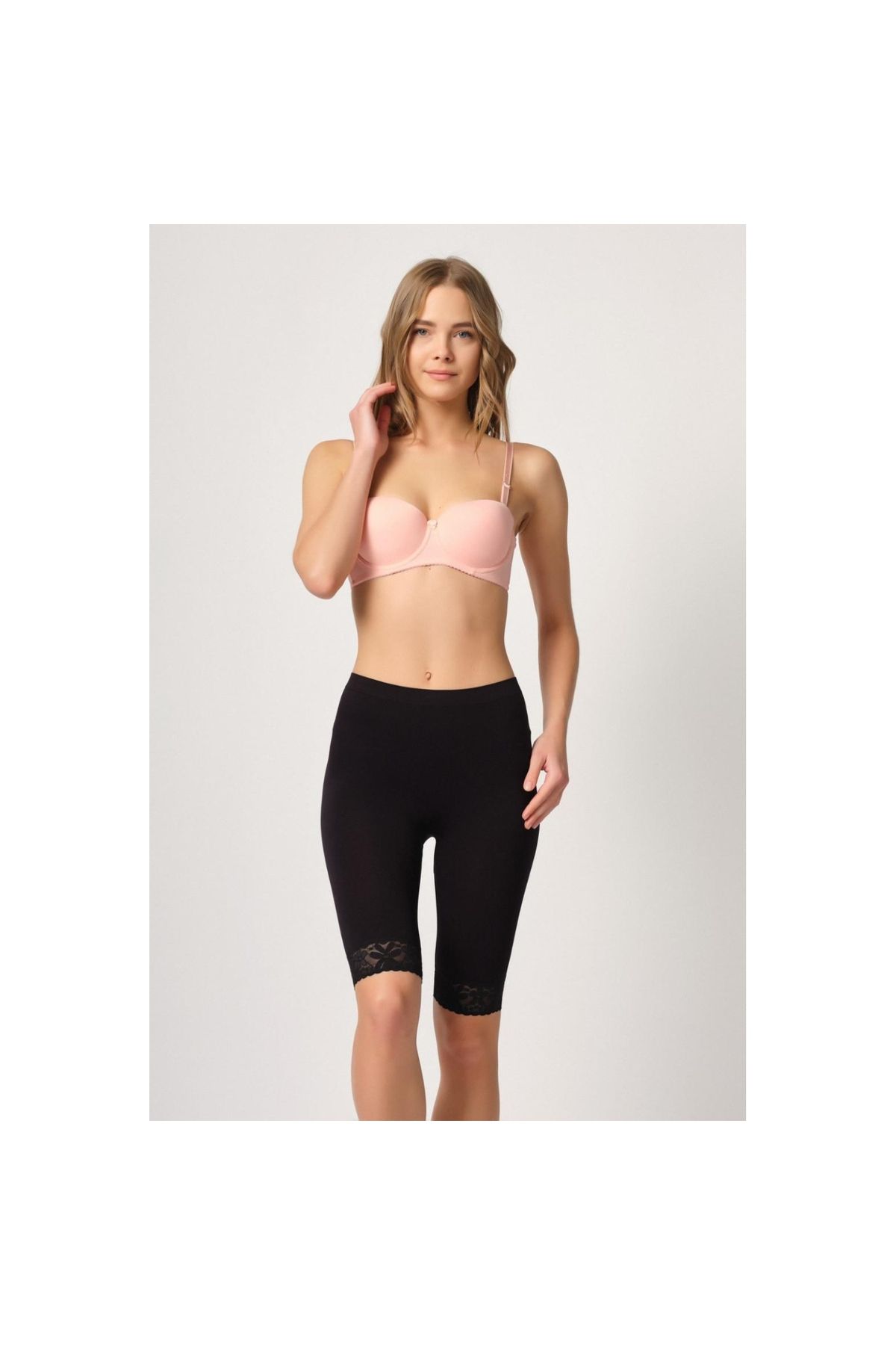 Marsilyan MODLİVE SİYAH MI Emay 3004 Soft Uzun Paça Dantel Boxer