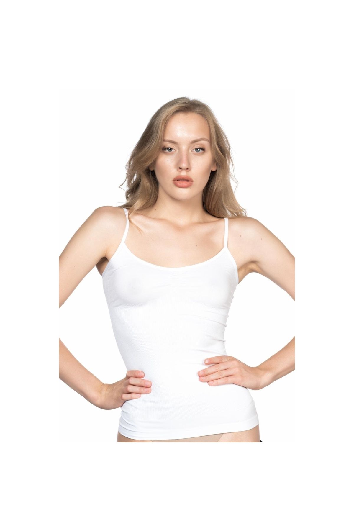 Marsilyan MODLİVE BEYAZ MI Emay 5011 Soft Ripli Atlet