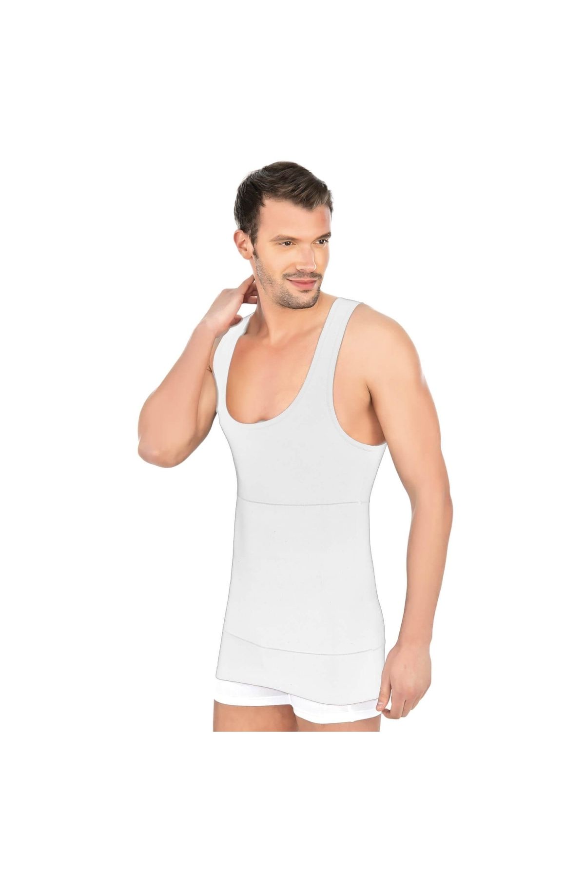Marsilyan MODLİVE BEYAZ MI Emay 1400 Modal Cotton Erkek Atlet Korse