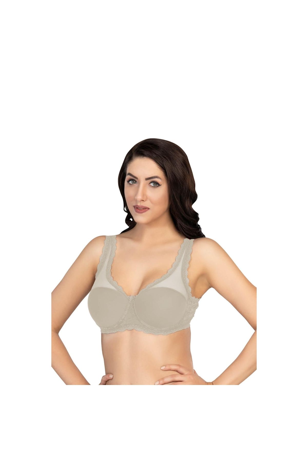 Marsilyan MODLİVE EKRU MI Emay 172 C PEDLİ DANTELLİ BALENLİ MİNİMAZER
