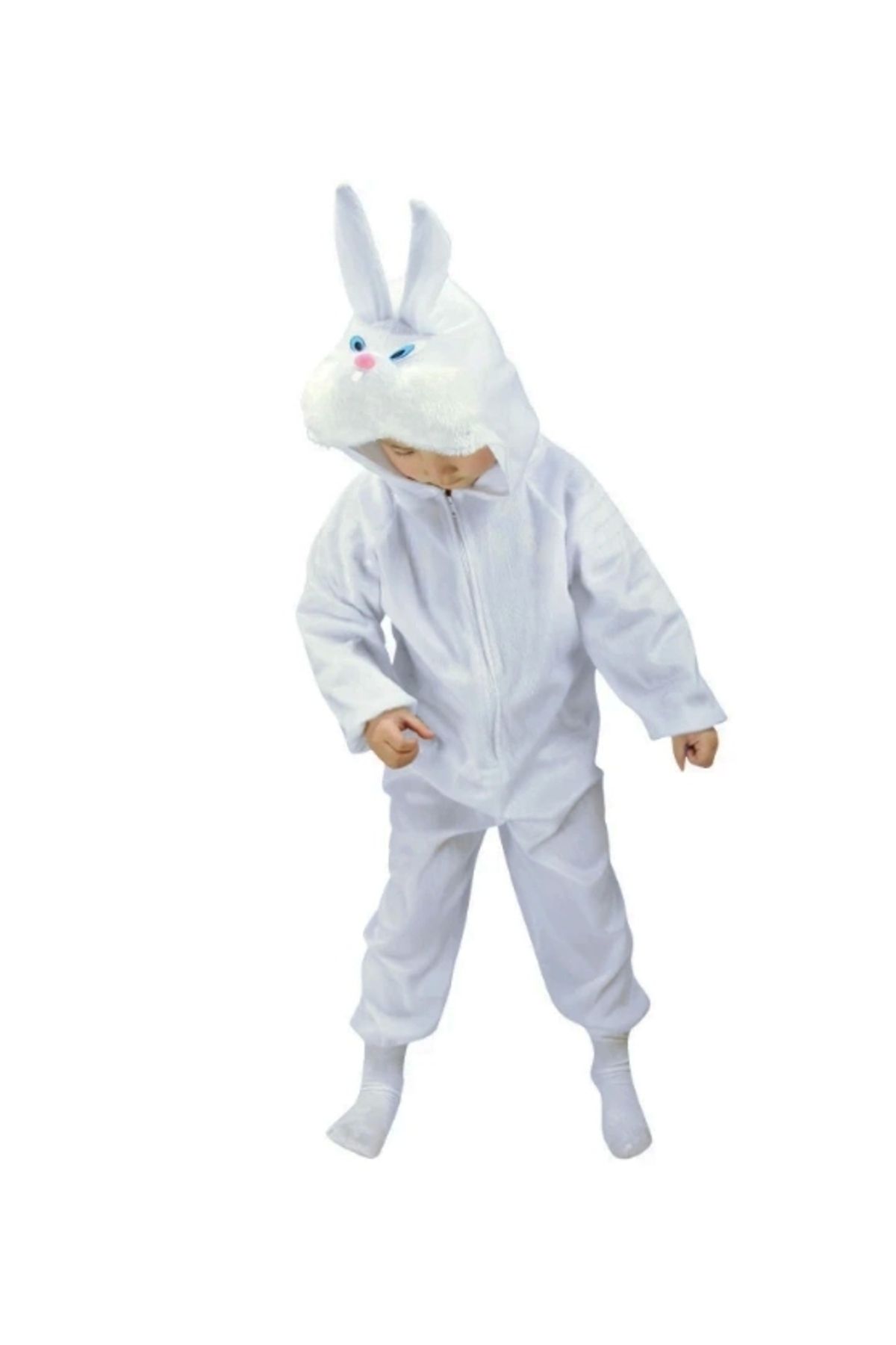 FTT SHOPPING MARKET Nessiworld Çocuk Tavşan Kostümü Beyaz Renk 2-3 Yaş 80 cm