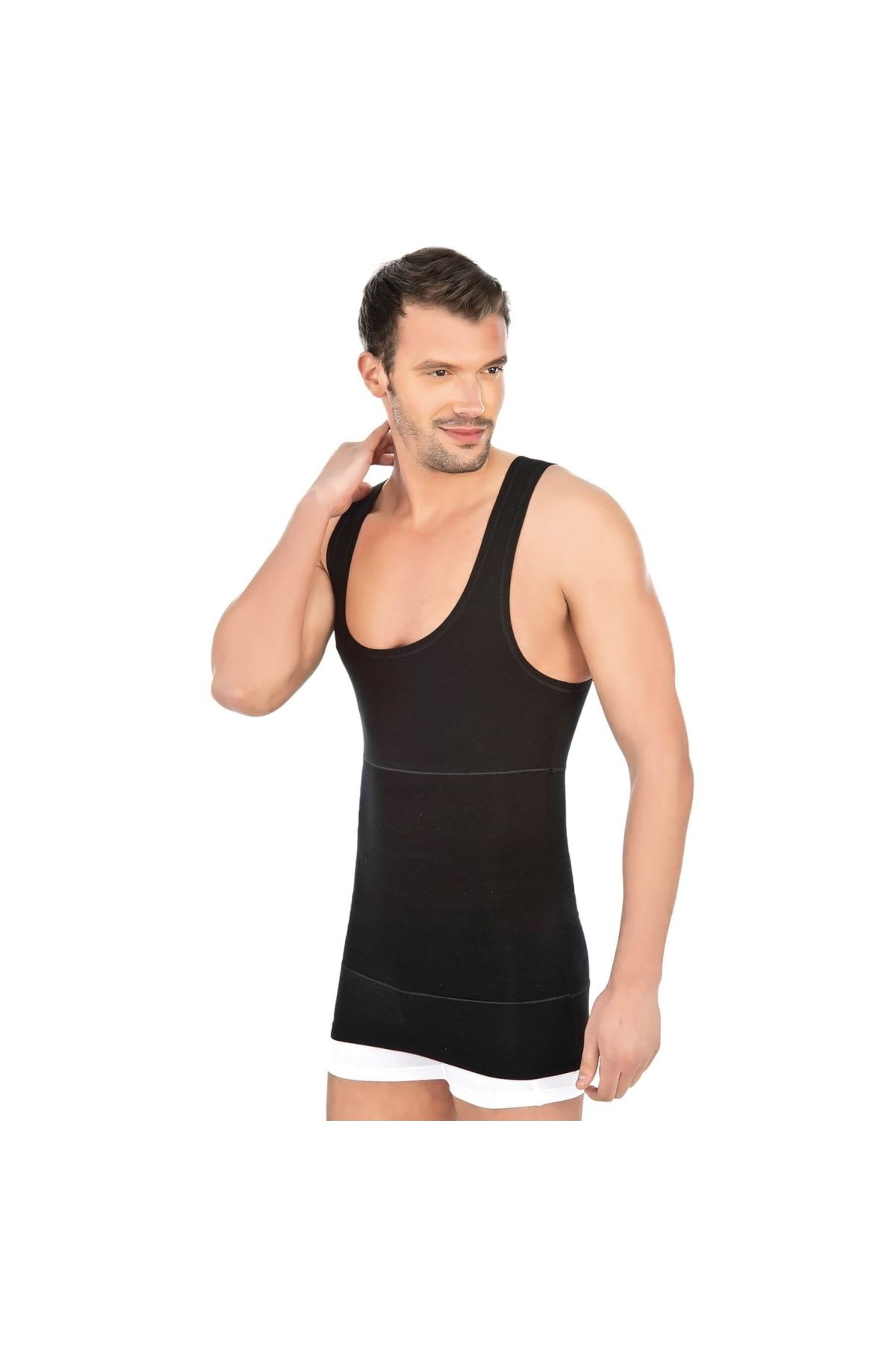 Marsilyan MODLİVE SİYAH MI Emay 1400 Modal Cotton Erkek Atlet Korse