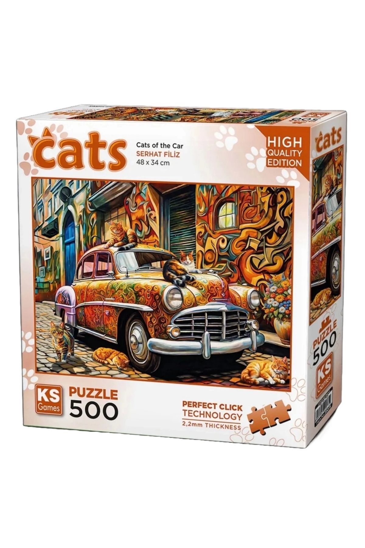 FTT SHOPPING MARKET Nessiworld KS Games Cats On The Car Puzzle 500 Parça 20073
