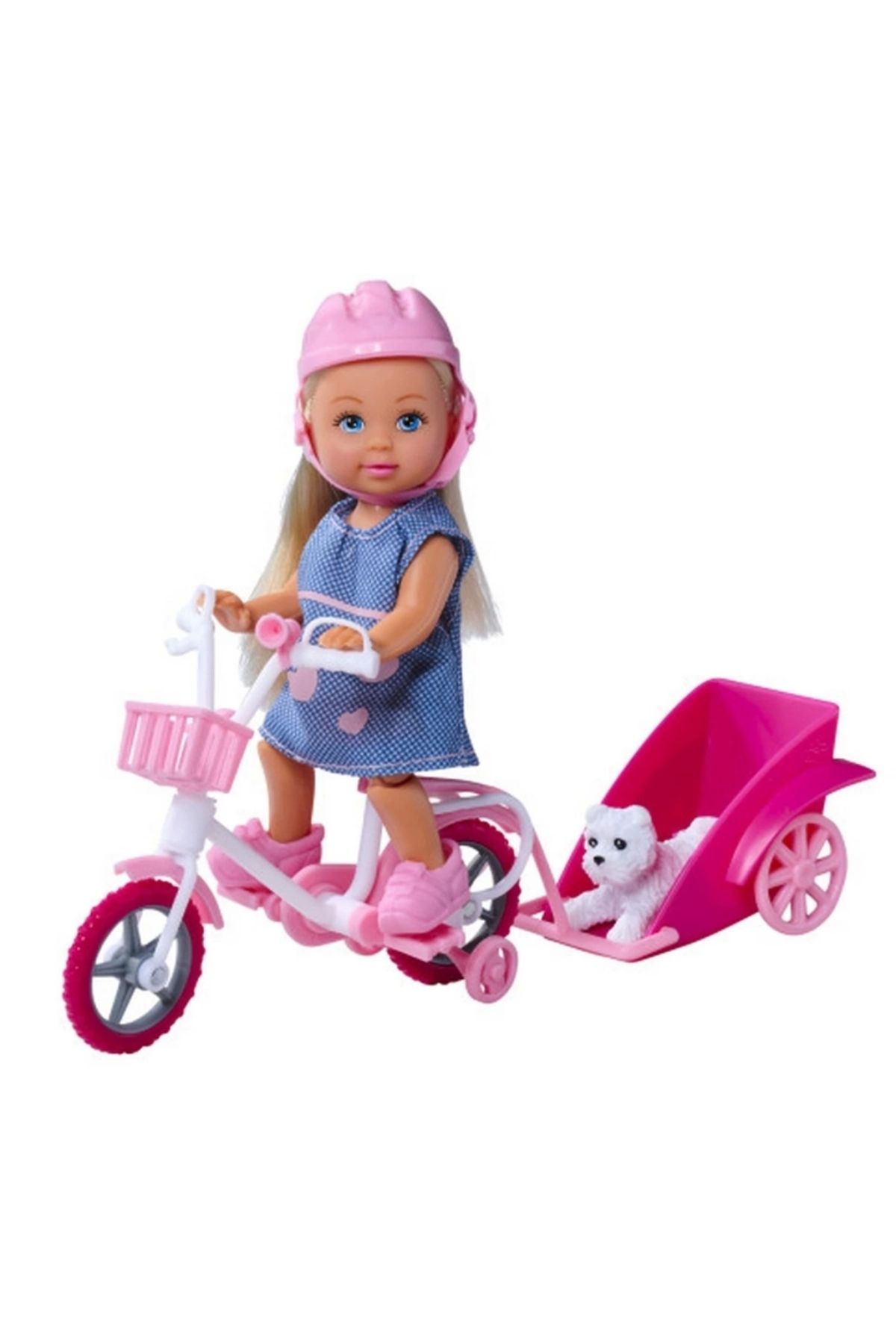 FTT SHOPPING MARKET Nessiworld Evi ve Römorklu Bisikleti ve Köpeği 12 cm SMB-105730783