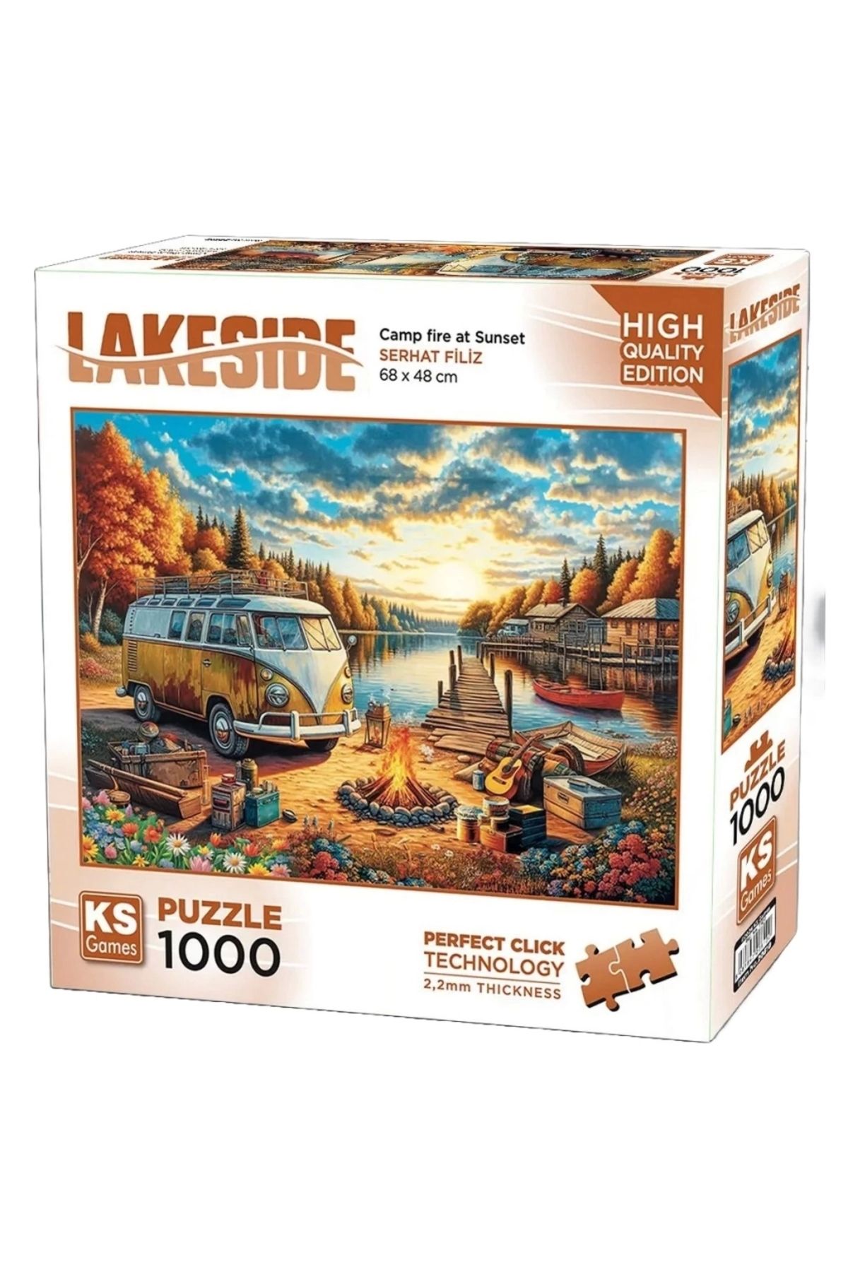 FTT SHOPPING MARKET Nessiworld KS Games Vosvos Camp Fire At Sunset Puzzle 1000 Parça 20810