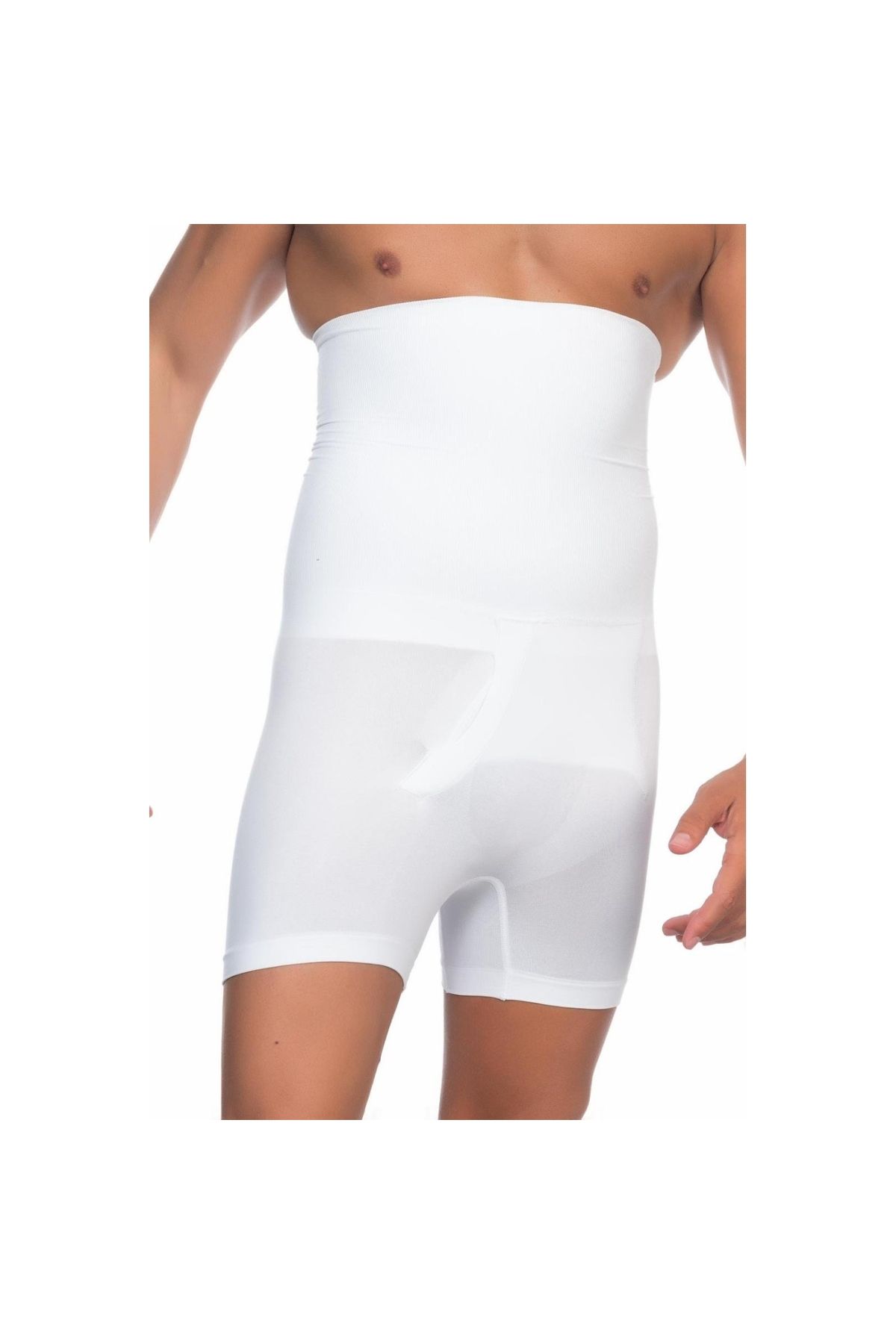 Marsilyan MODLİVE BEYAZ MI Emay E1005 Erkek Yüksek Bel Double Boxer Korse