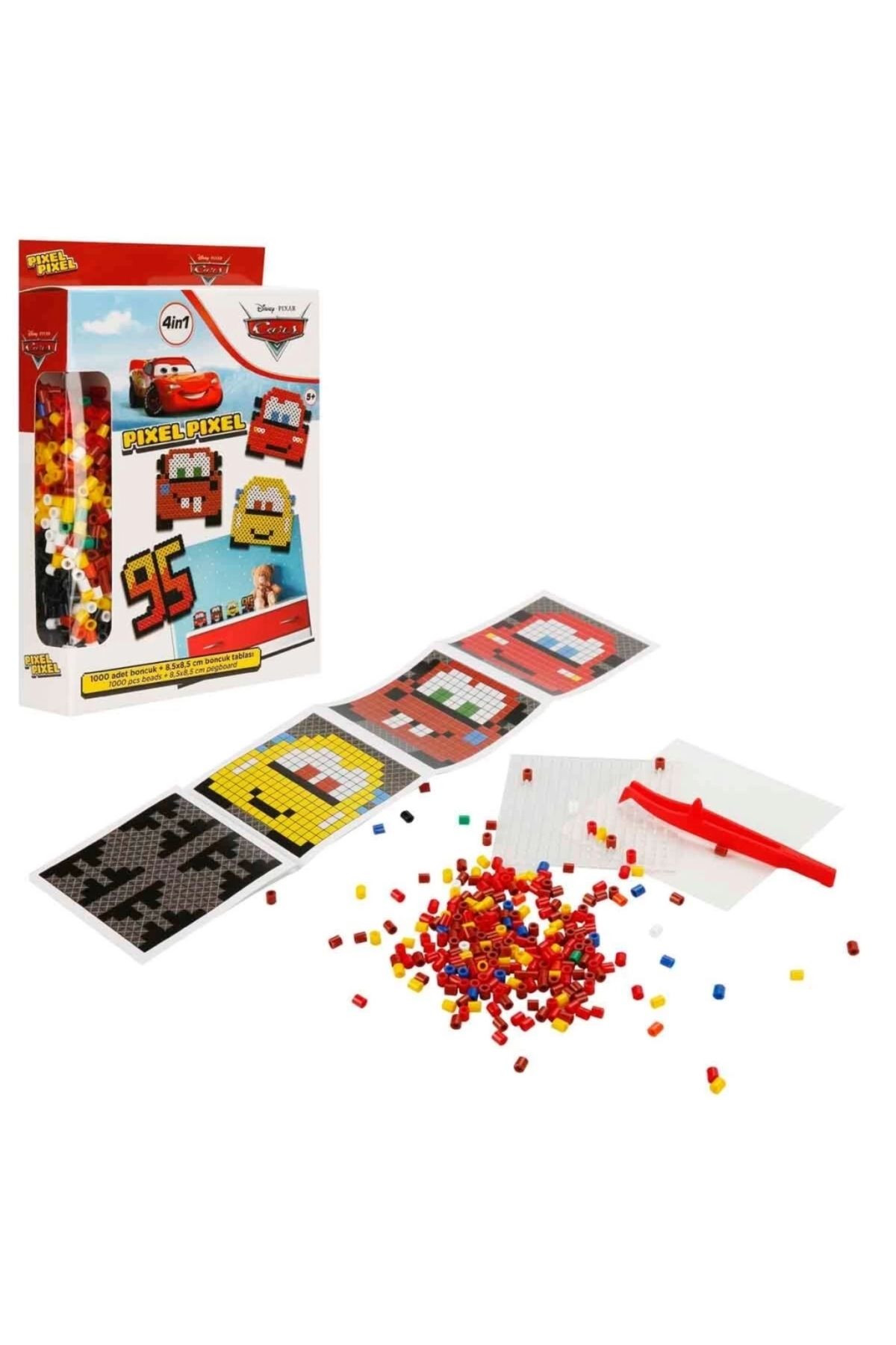 FTT SHOPPING MARKET Nessiworld 4in1 Disney Cars Pixel Pixel Boncuk Aktivite ve Oyuncak Seti