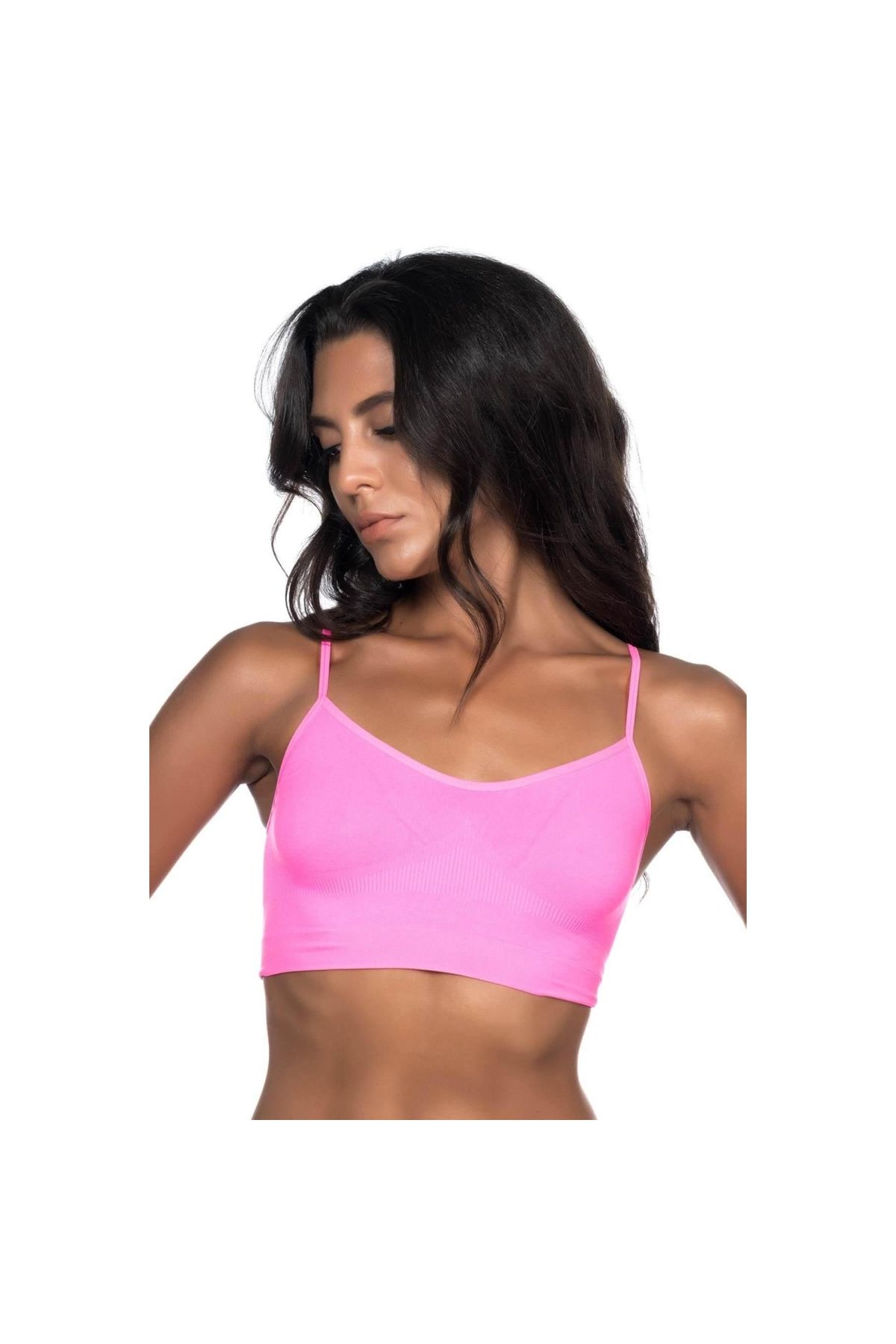 Marsilyan MODLİVE NEON FUŞYA MI Emay 4003 Soft İp Askı Büstiyer