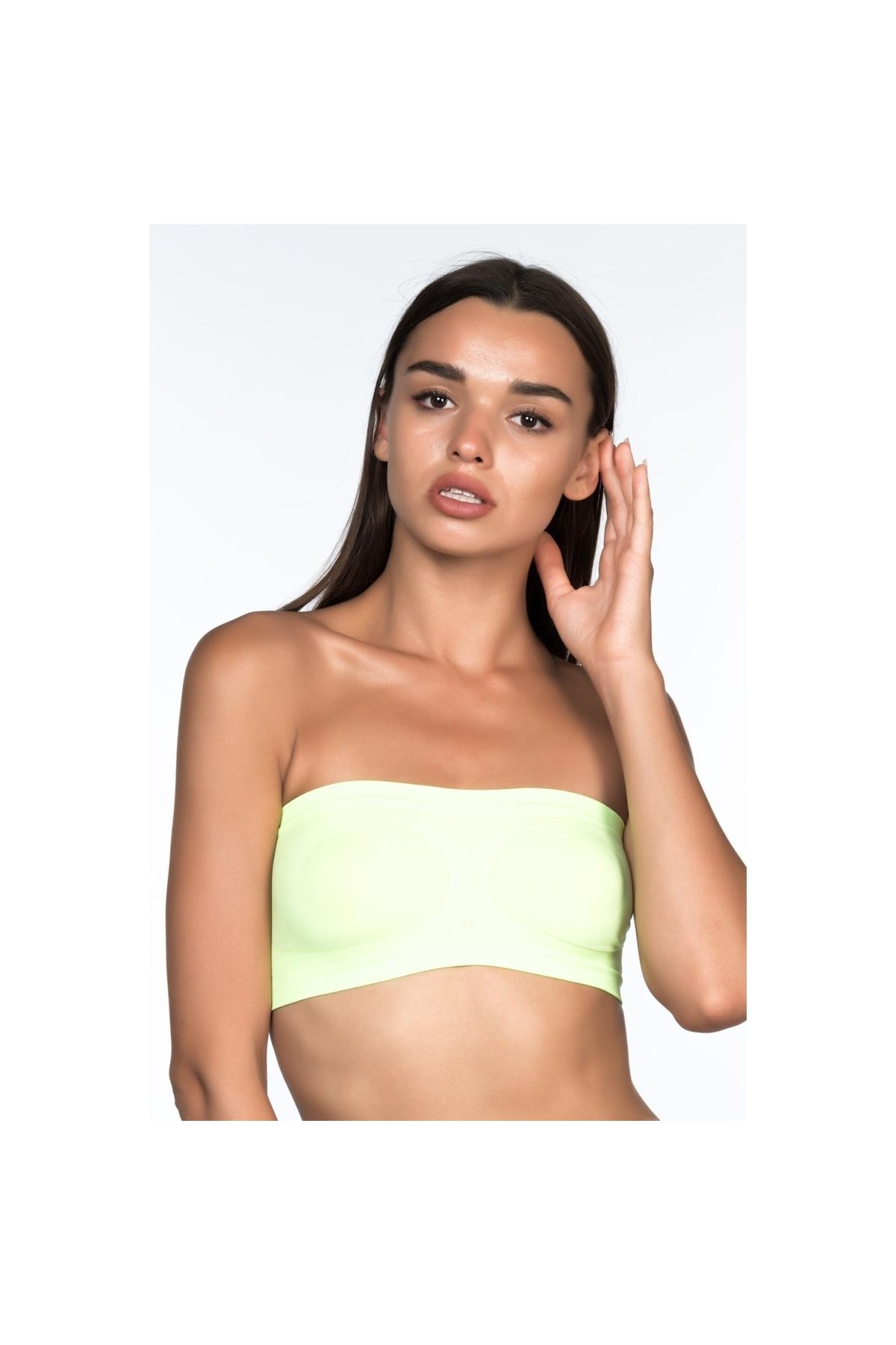 Marsilyan MODLİVE YEŞİL MI Emay 4002 Soft Straplez Büstiyer