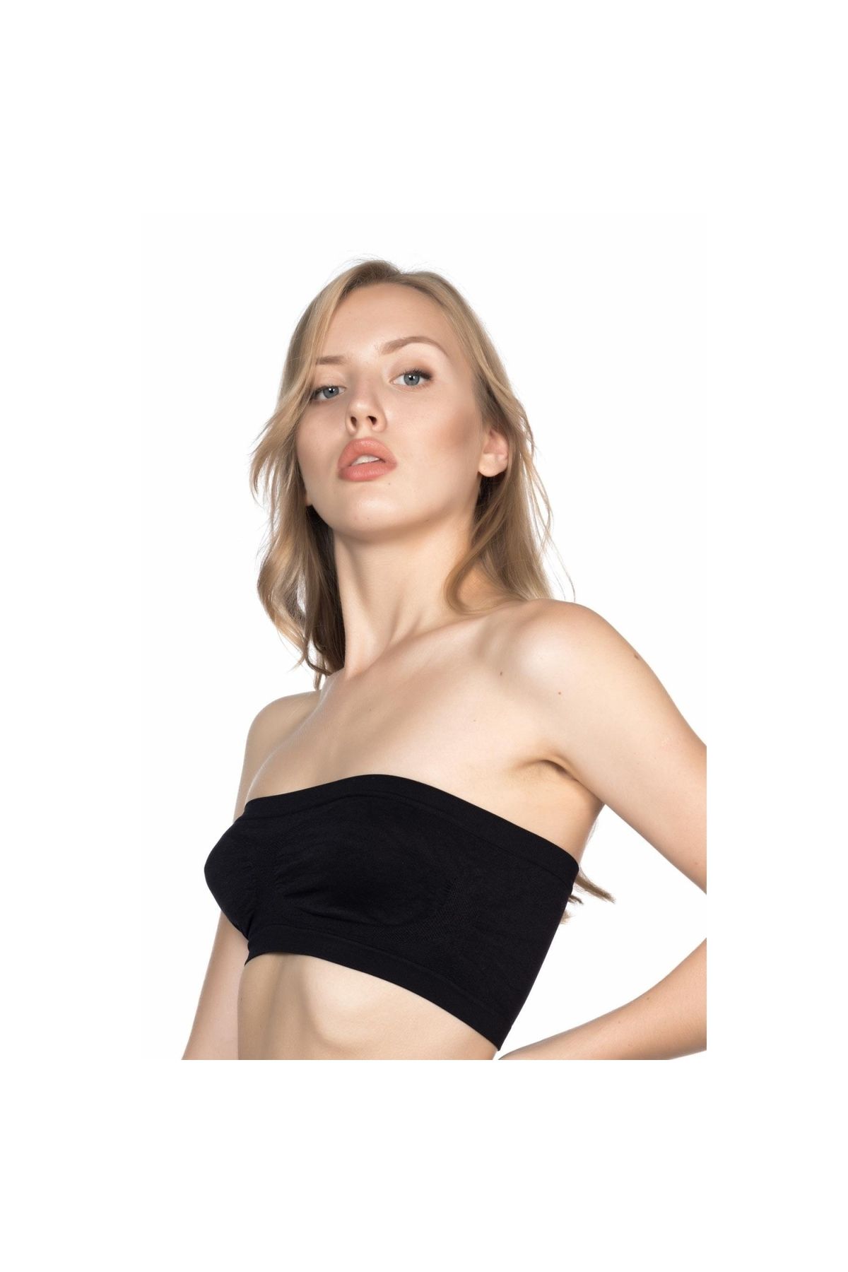 Marsilyan MODLİVE SİYAH MI Emay 4002 Soft Straplez Büstiyer