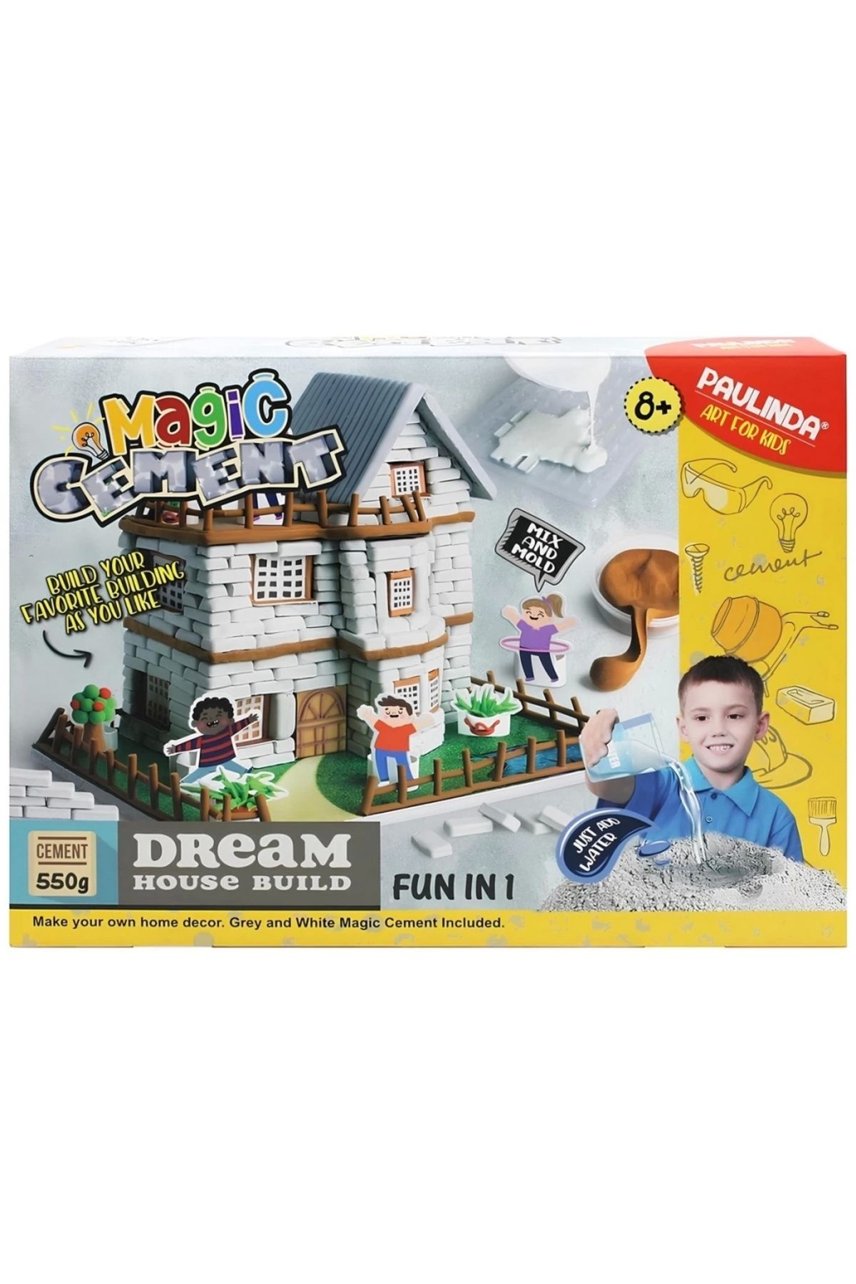 FTT SHOPPING MARKET Nessiworld Paulinda Magic Cement Dream House Build Hobi Set 550 gr
