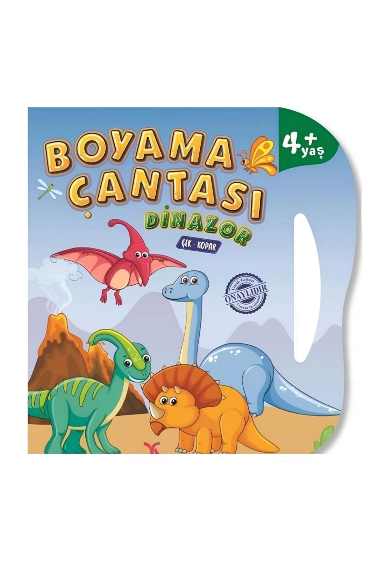 FTT SHOPPING MARKET Nessiworld Boyama Çantası Çek Kopar Boyama Kitabı Dinozor