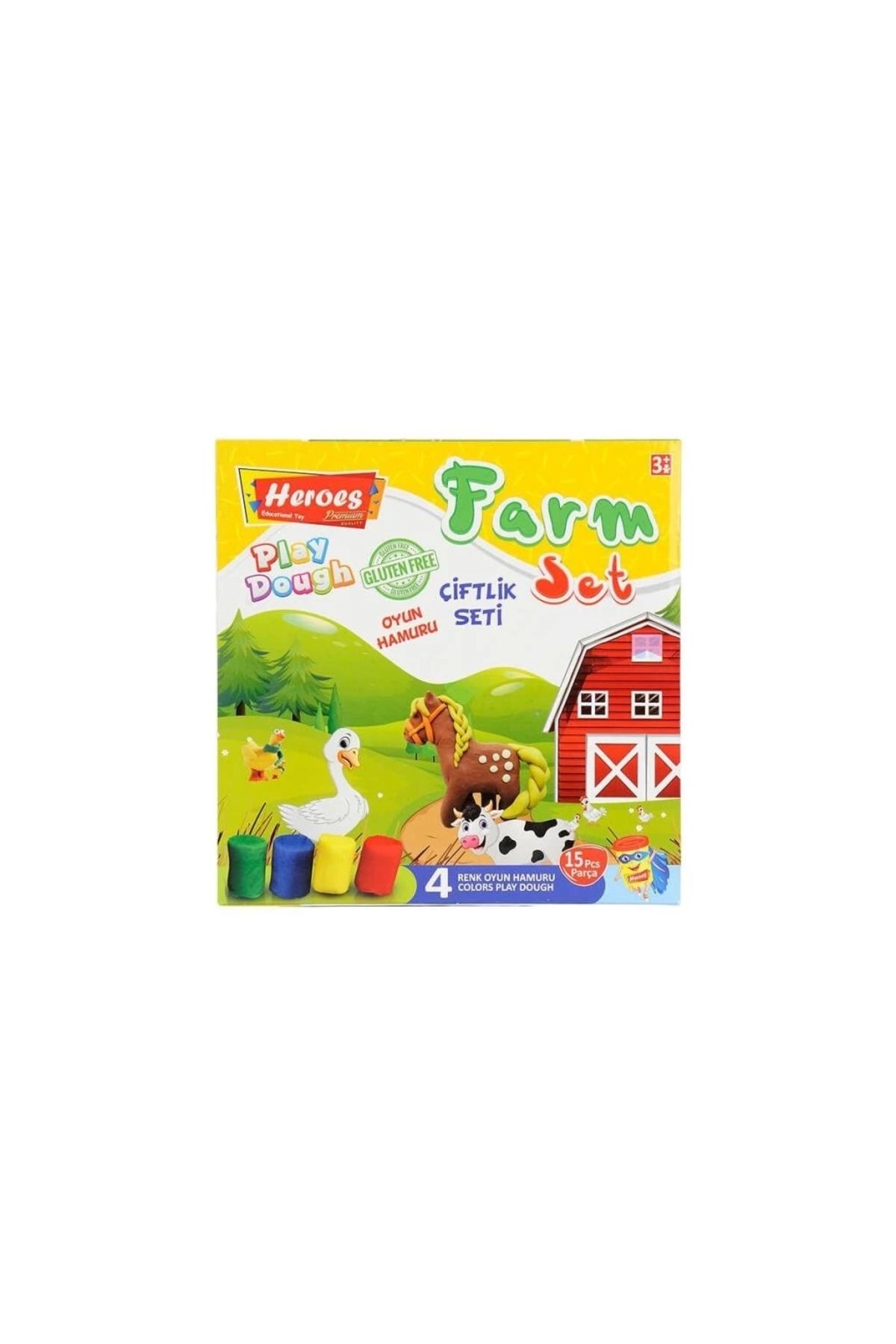 FTT SHOPPING MARKET Nessiworld ERN-588 Heroes Orta Kutulu Çiftlik Oyun Hamuru Seti - Eren Oyuncak