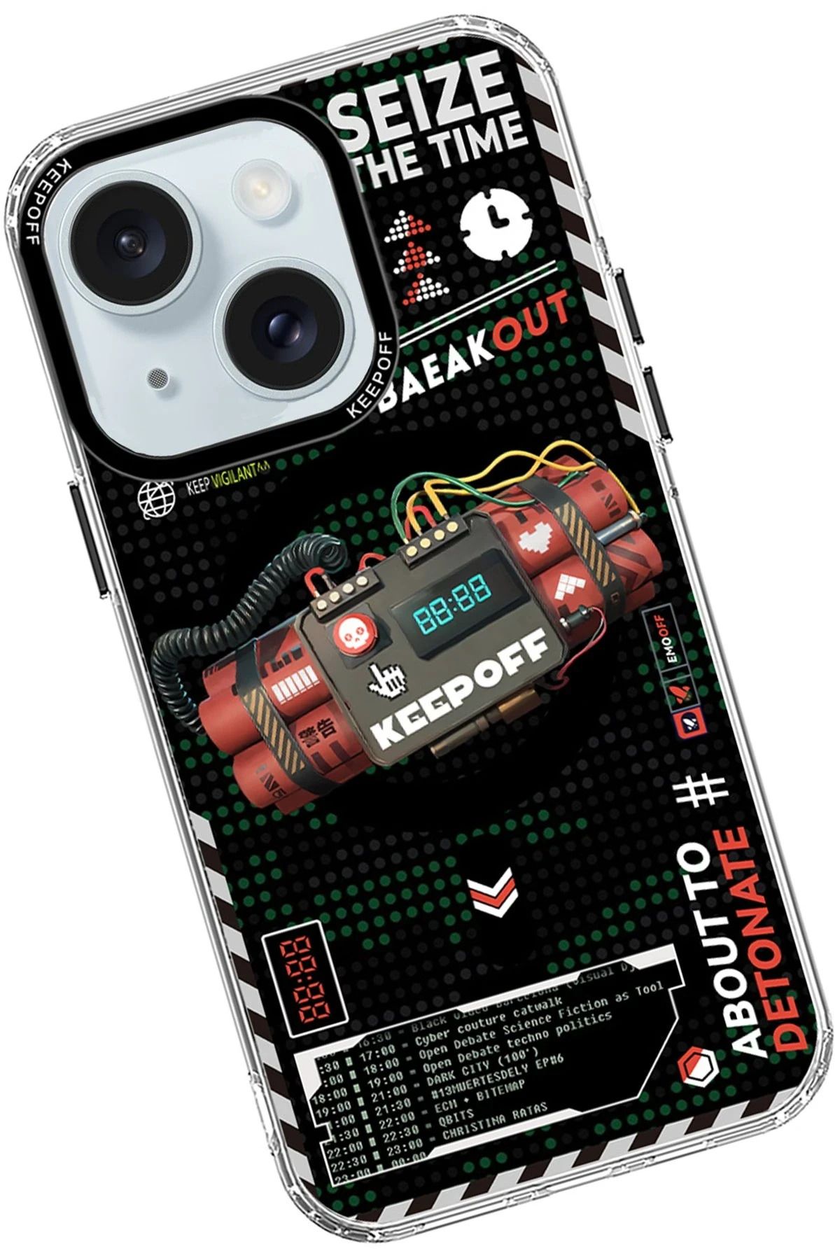Keep Off iPhone 15 Battlefield Magsafe Kapak - Blasting SVLRS