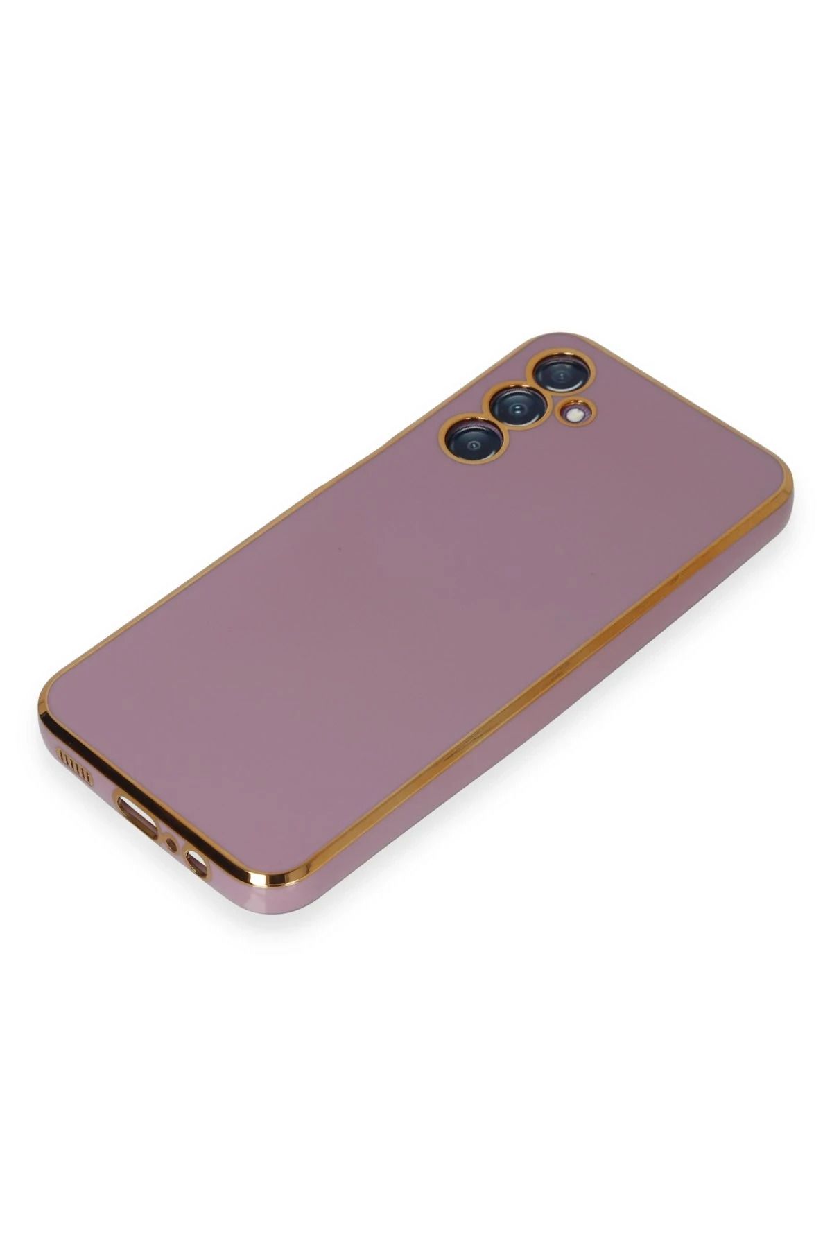 NewFace Samsung Galaxy M14 5G Kılıf Volet Silikon - Mor SVLRS