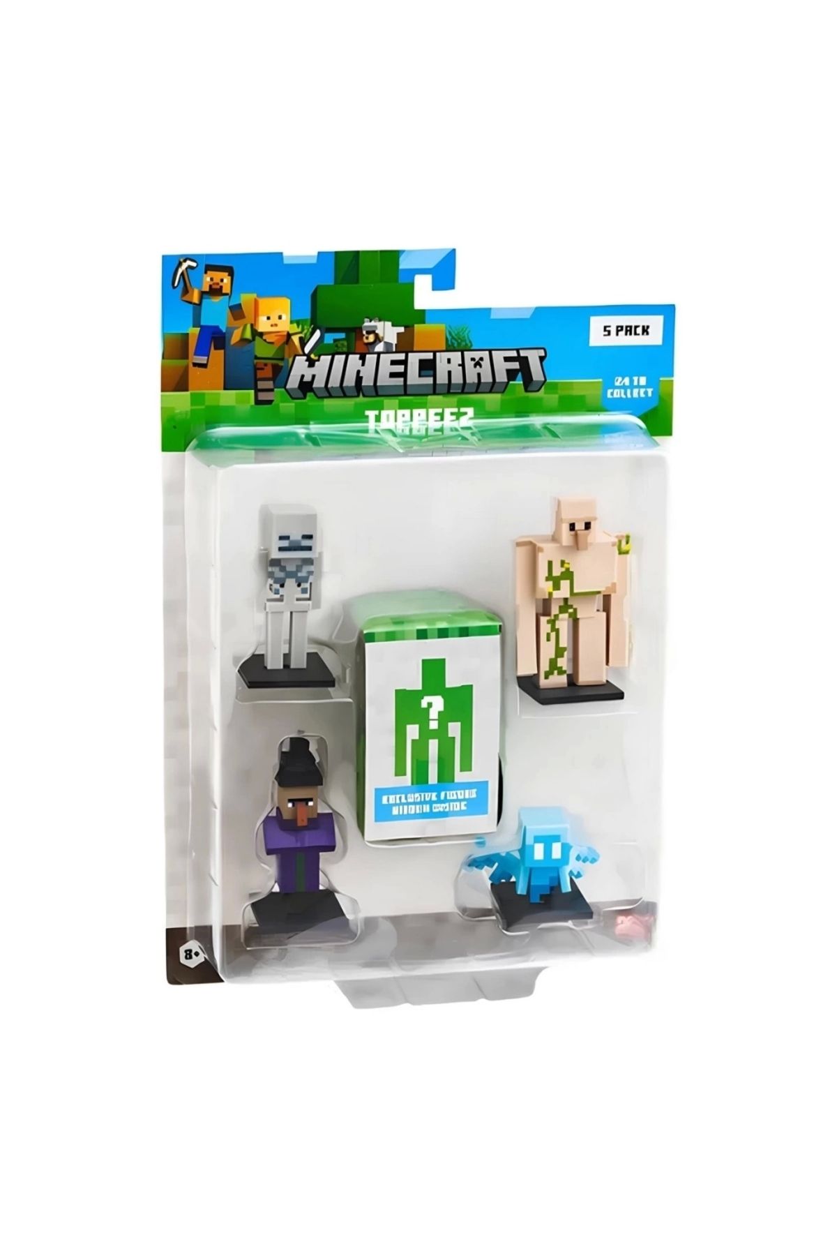 FTT SHOPPING MARKET Nessiworld Minecraft 3D Figür Toppeez 5'li