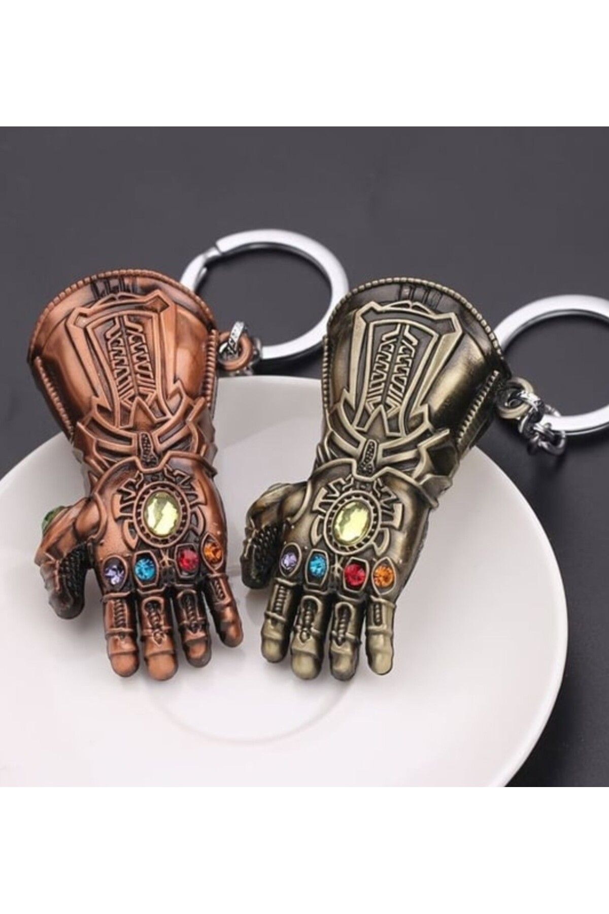 Mimi Aksesuar 3D Marvel Avengers Thonos Eldiven Anahtarlık Sonsuzluk Eldiveni Anahtarlık