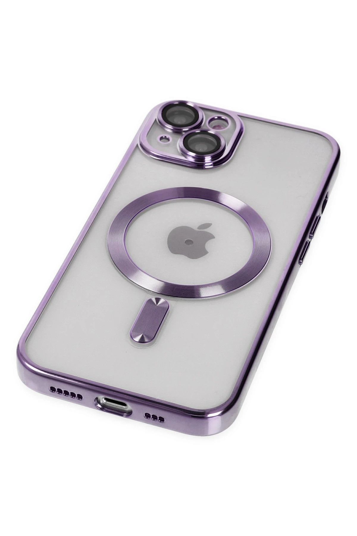 NewFace iPhone 14 Kılıf Kross Magneticsafe Kapak - Mor SVLRS