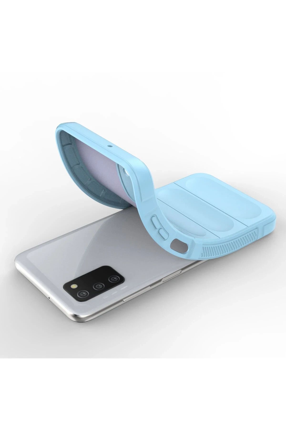 NewFace Galaxy A03S uyumlu Optimum Silikon - Sky Blue SVLRS