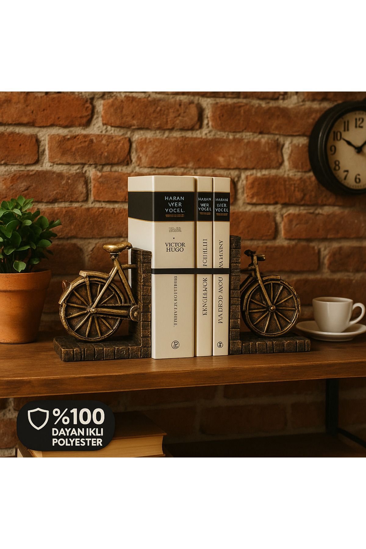 Narchi Retro Bisiklet Kitap Tutucu Biblo 21 x 13