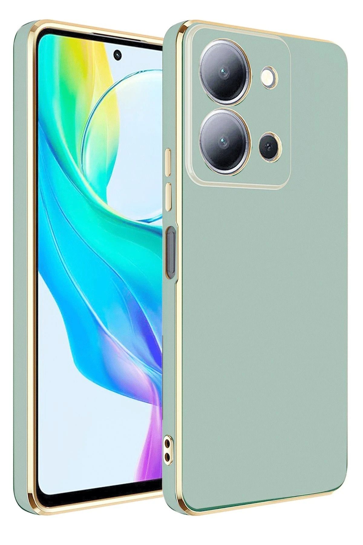 NewFace Vivo Y36 Kılıf Volet Silikon - Açık Yeşil SVLRS