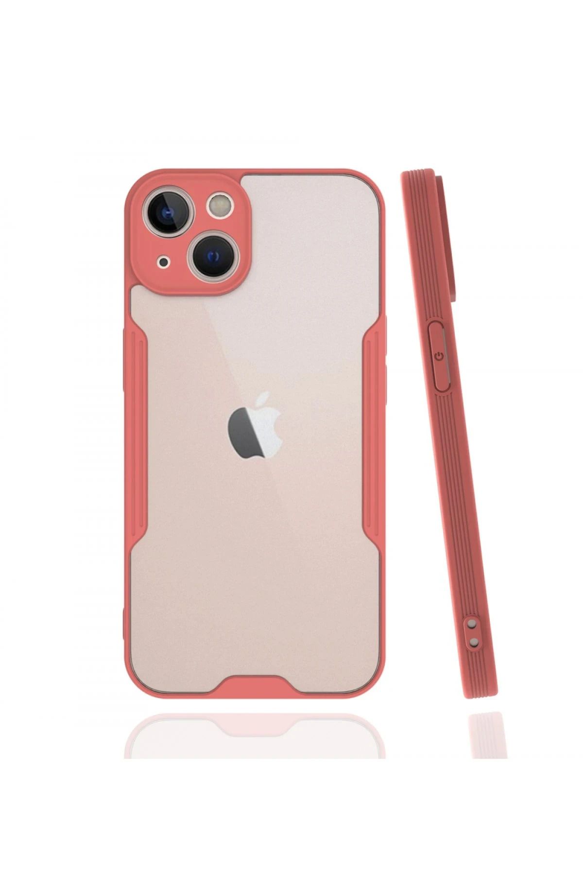 NewFace iPhone 13 Kılıf Platin Silikon - Pembe GLSTD