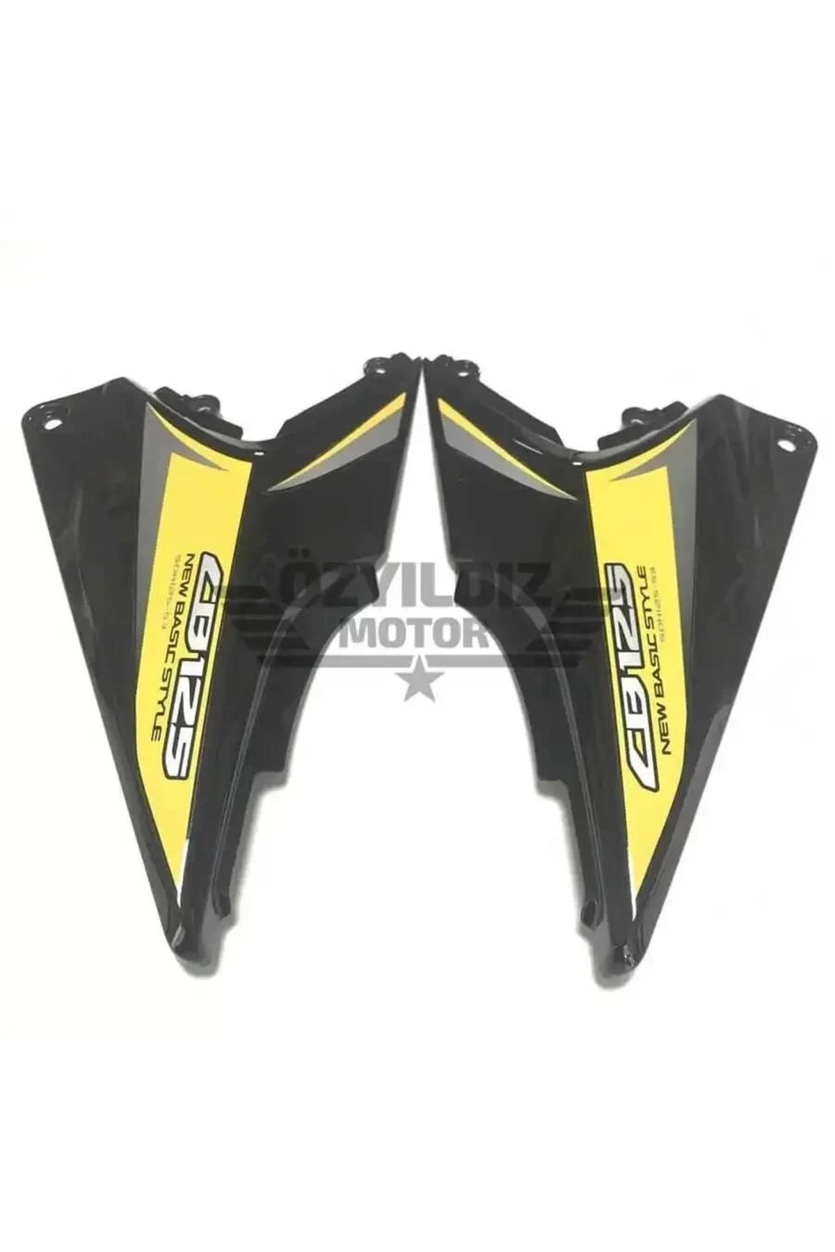 Csr Honda CB 125 ACE Akü Yan Kapak Siyah Takım