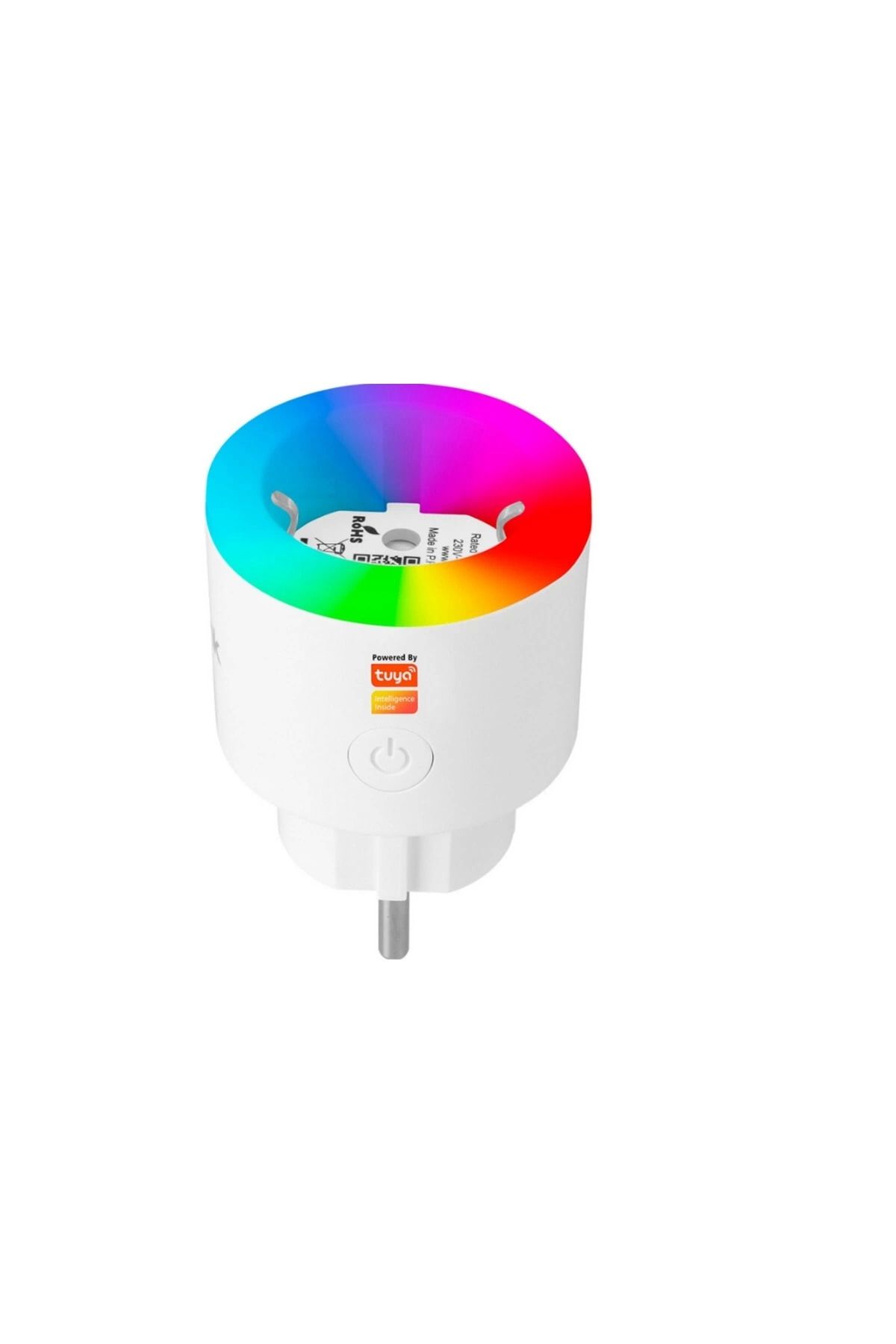 Belle Fusion Akım Korumalı Akıllı Priz Rgb Işıklı Wifi Tuya Destekli Android Ve Ios Destekli