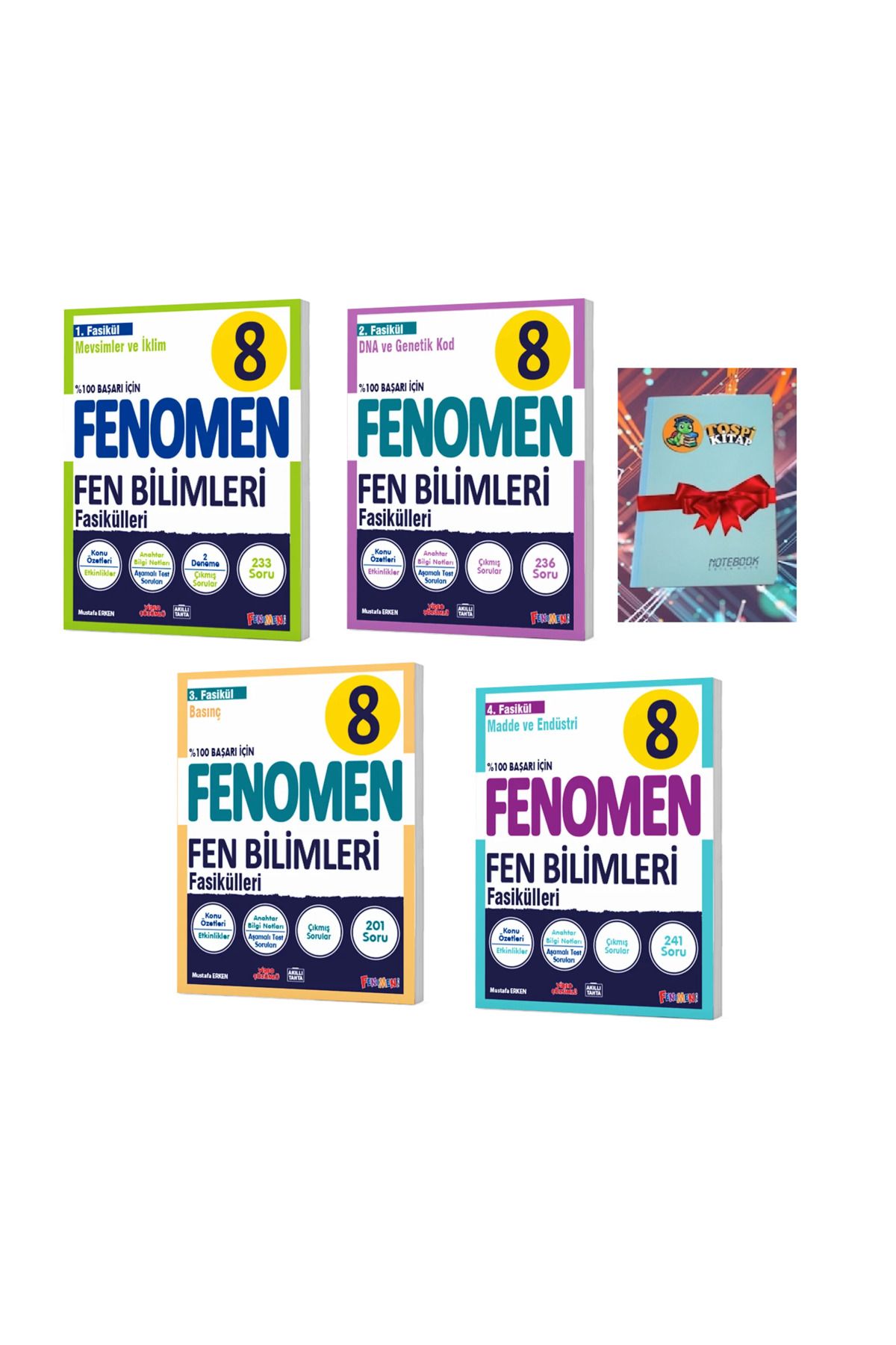Fenomen Yayıncılık 8 Fen Bilimleri 1 - 2 - 3 -4 FASİKÜL (DEFTER HEDİYE)