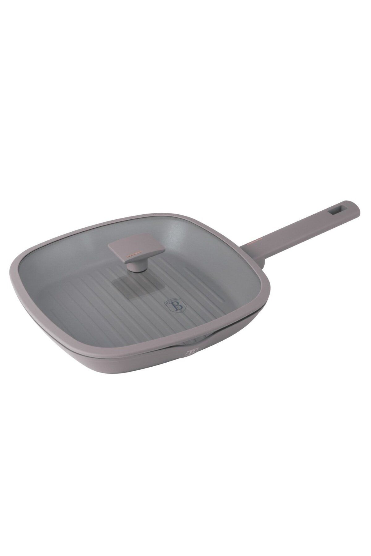 Berlinger Haus Tigaie Grill Cu Capac Taupe Berlinger Haus Bh 8097, Gri, Acoperire Din Titan - One Size