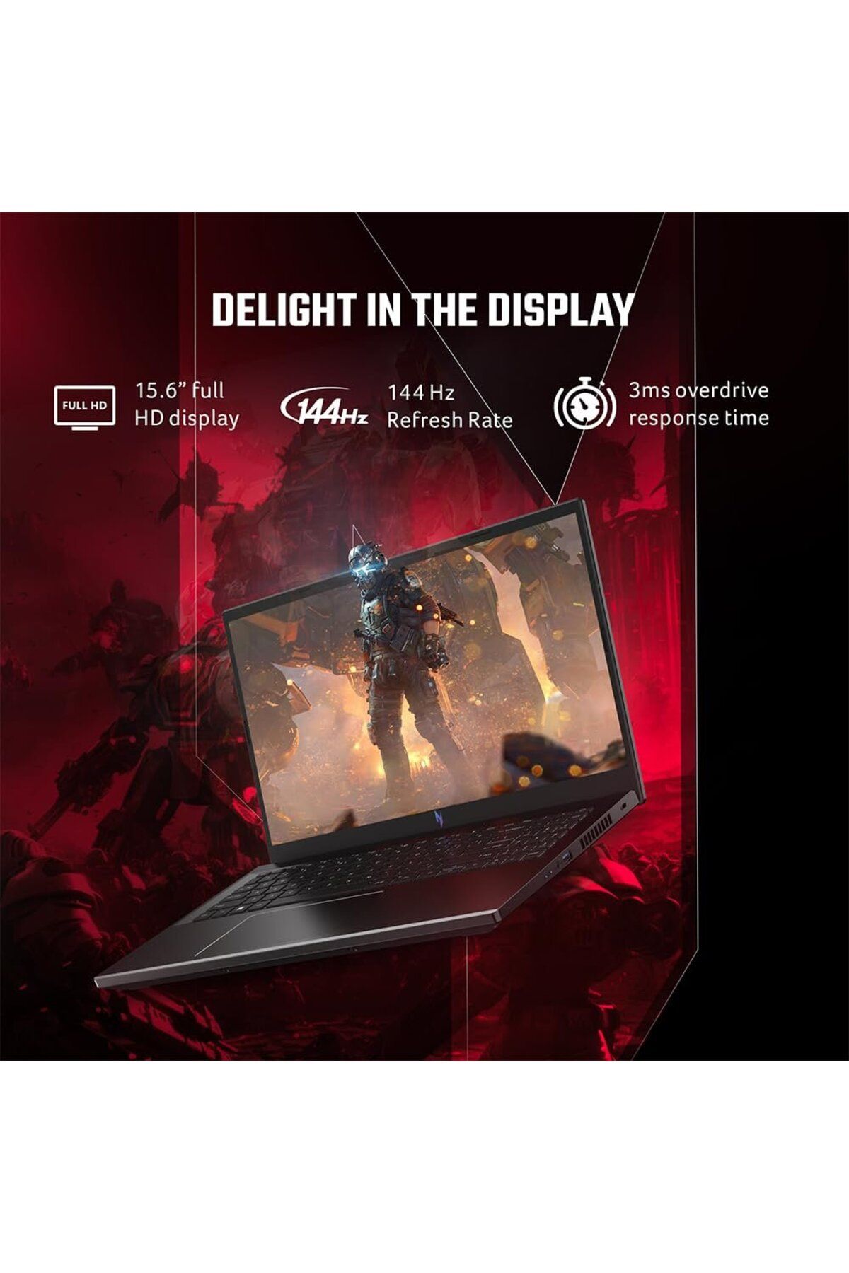 ACER-Nitro V15 ANV15 Gaming Notebook 13th Gen Intel Core i7-13620H/16GB DDR5 RAM/512GB SSD 5