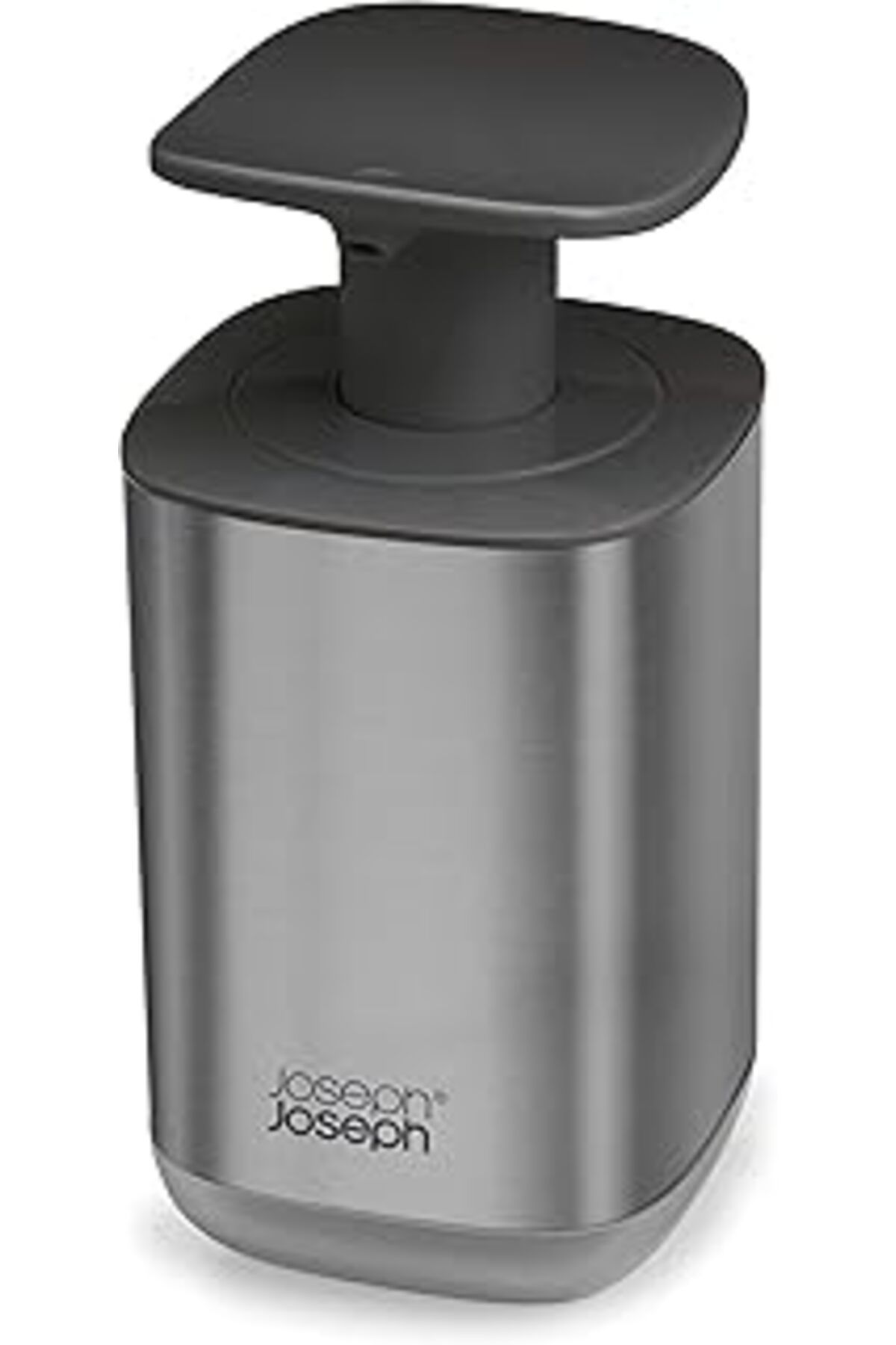 Roses Store Joseph Joseph Presto Paslanmaz Çelik Hijyenik Easy-Push Sıvı Sabunluk, Geniş Pompalı, Tek Boy, Pasl