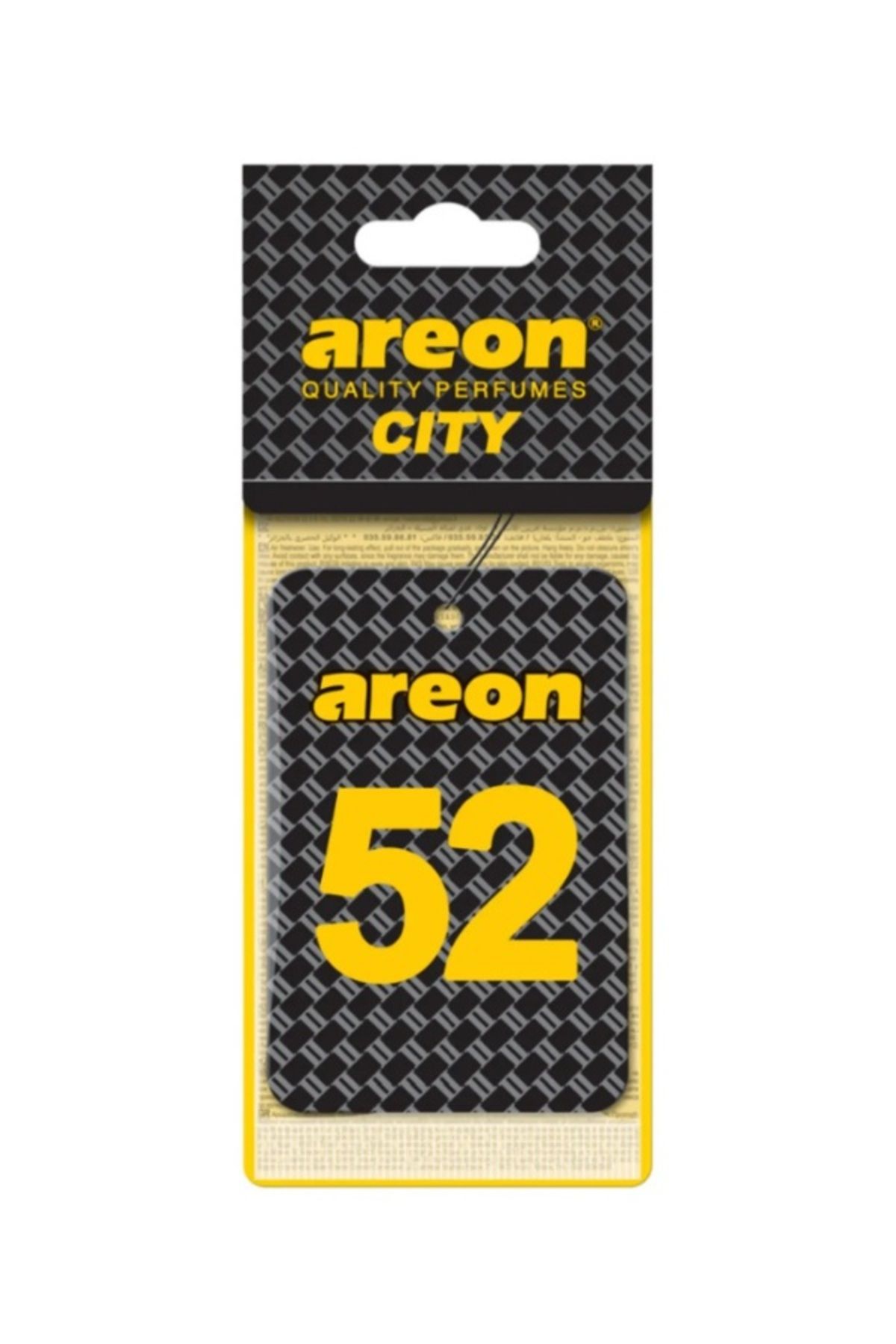 Areon NOVA PETROL CİTY 52 VANİLLA BLACK KALİTELİ ARAÇ KOKUSU