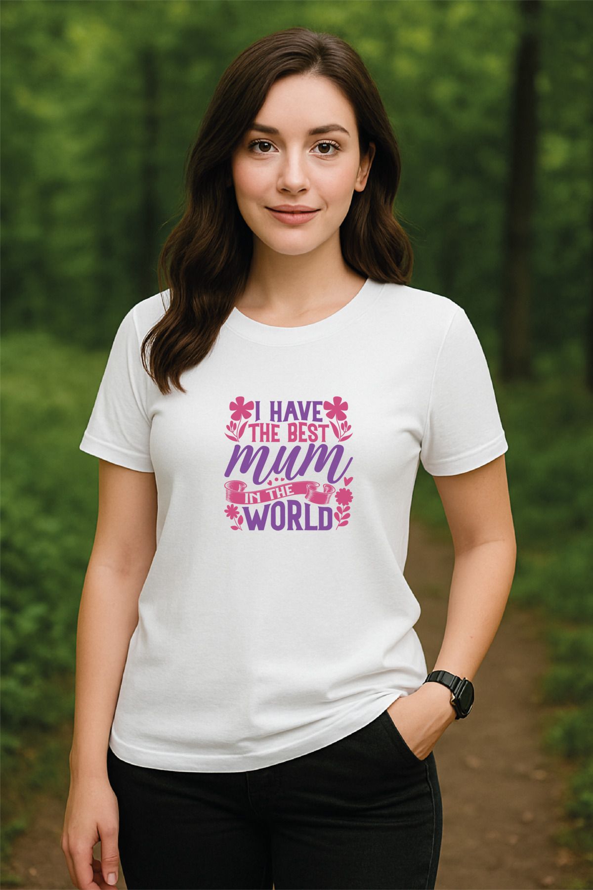 OFİSEHEDİYE WHITE QUOTES PREMIUM UNISEX TSHIRT ANNELER GÜNÜ ÖZEL BEST MOM IN THE WORLD