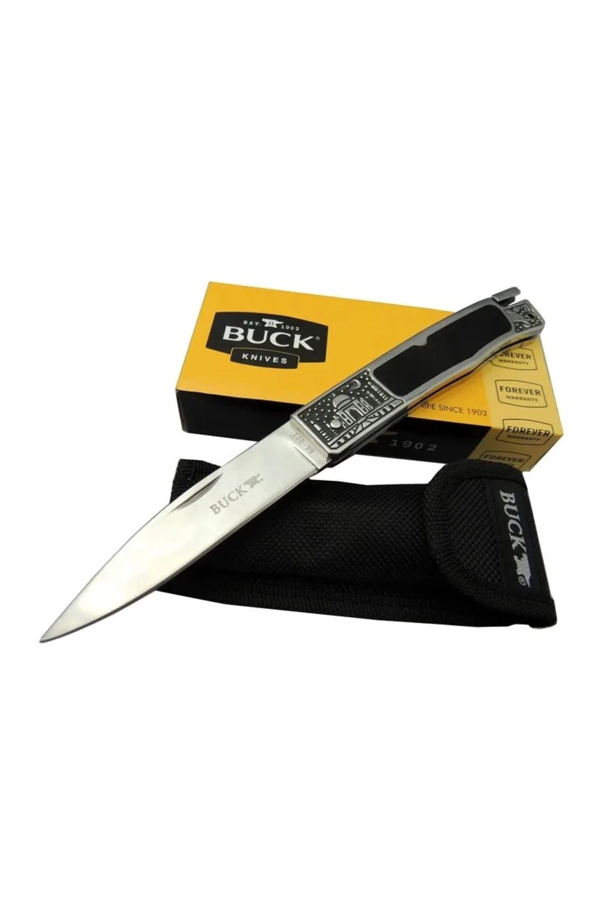 Belle Fusion Knives Bk-001brv Kamp Çakı 23 Cm - Metal İşlemeli Sap, Kılıflı