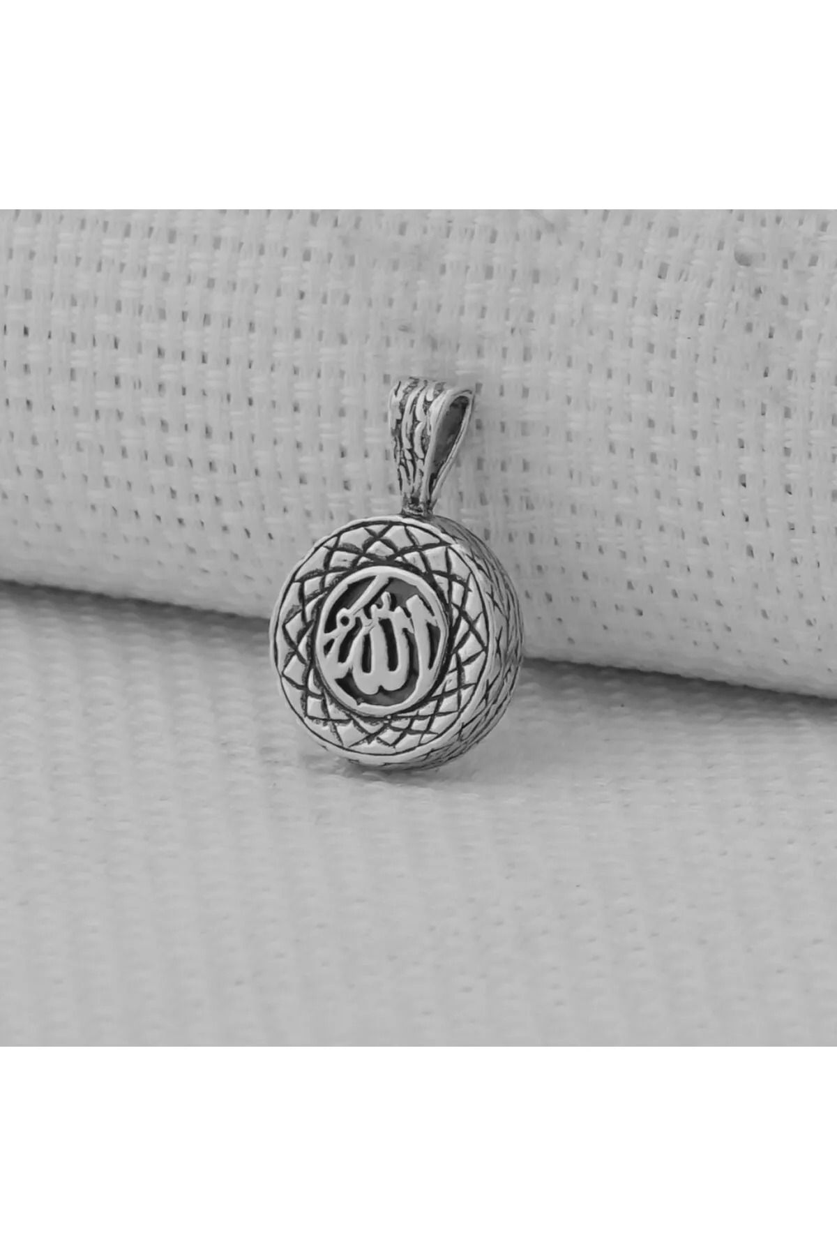 MODA925 925 Ayar Gümüş Cevşeni Kebir Dualı Allah Yazılı Cevşen Kolye