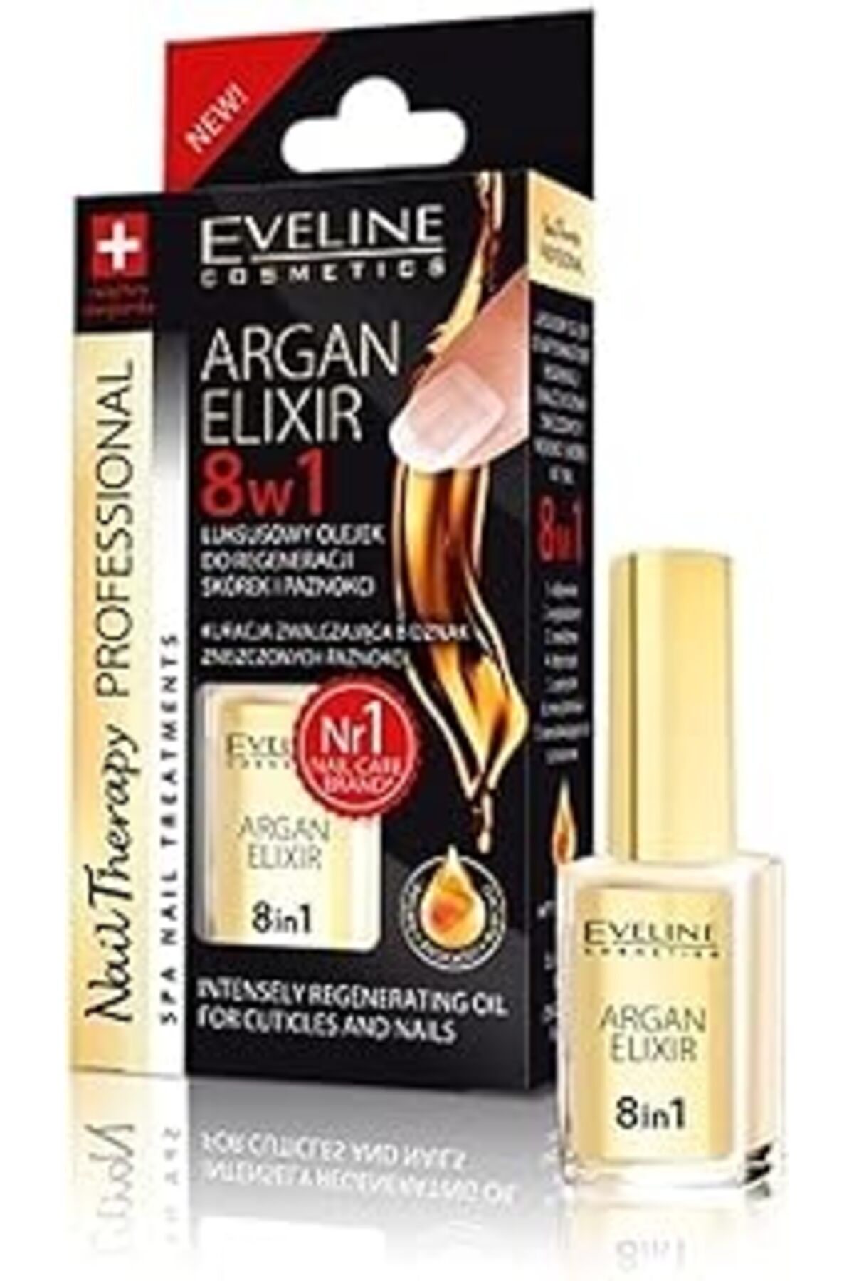 Mu Art Eveline Cosmetics Nail Therapy Argan Elixir 12 Ml