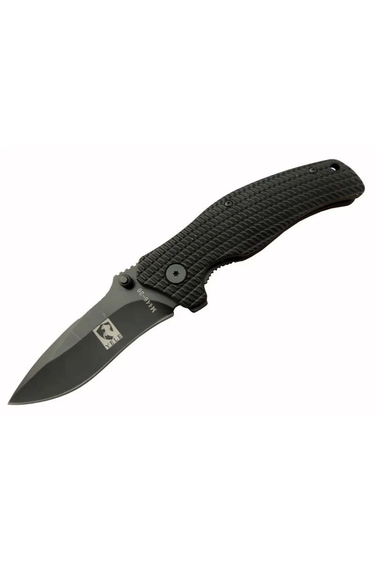 Belle Fusion Yele M446 Siyah Kamp Çakı 20cm - Yarı Otomatik, Kemerlikli